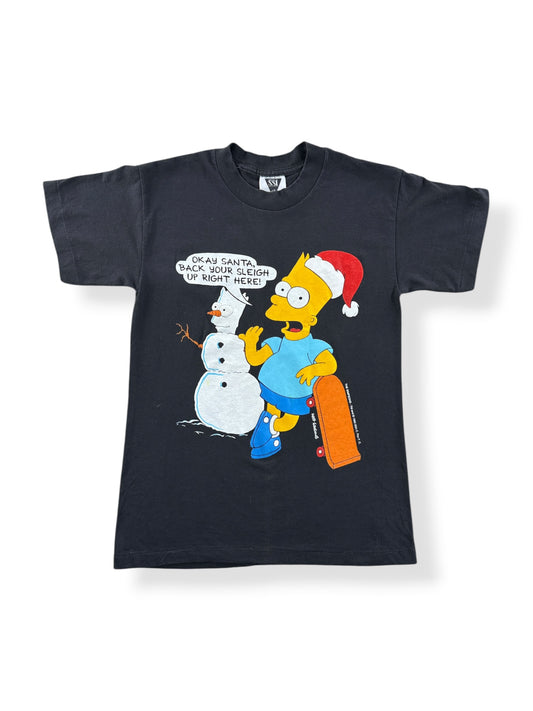 Front of Vintage Bart Santa Tee SZ S (Fits XS)