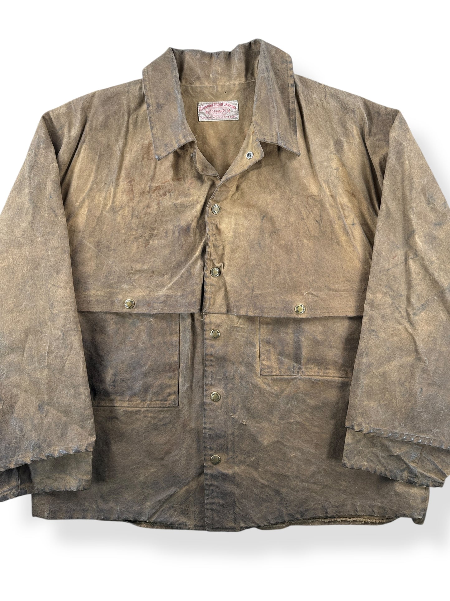 Front Close Up of Vintage Filson Double Logger Jacket SZ 40