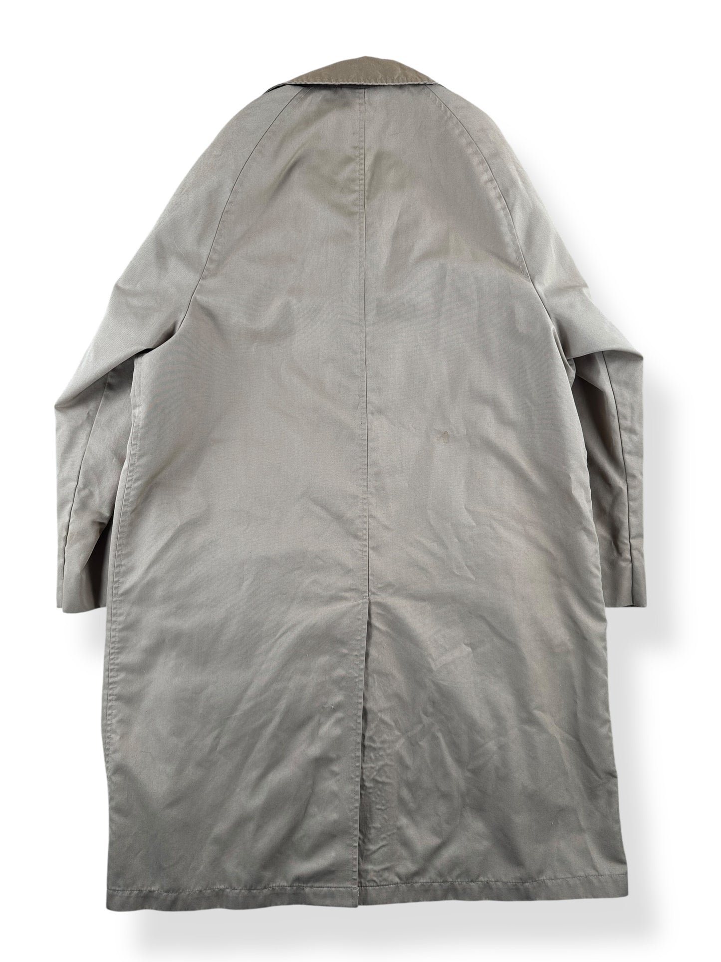 Back of Vintage Eddie Bauer Nylon/Cotton Blend Trench Coat SZ L