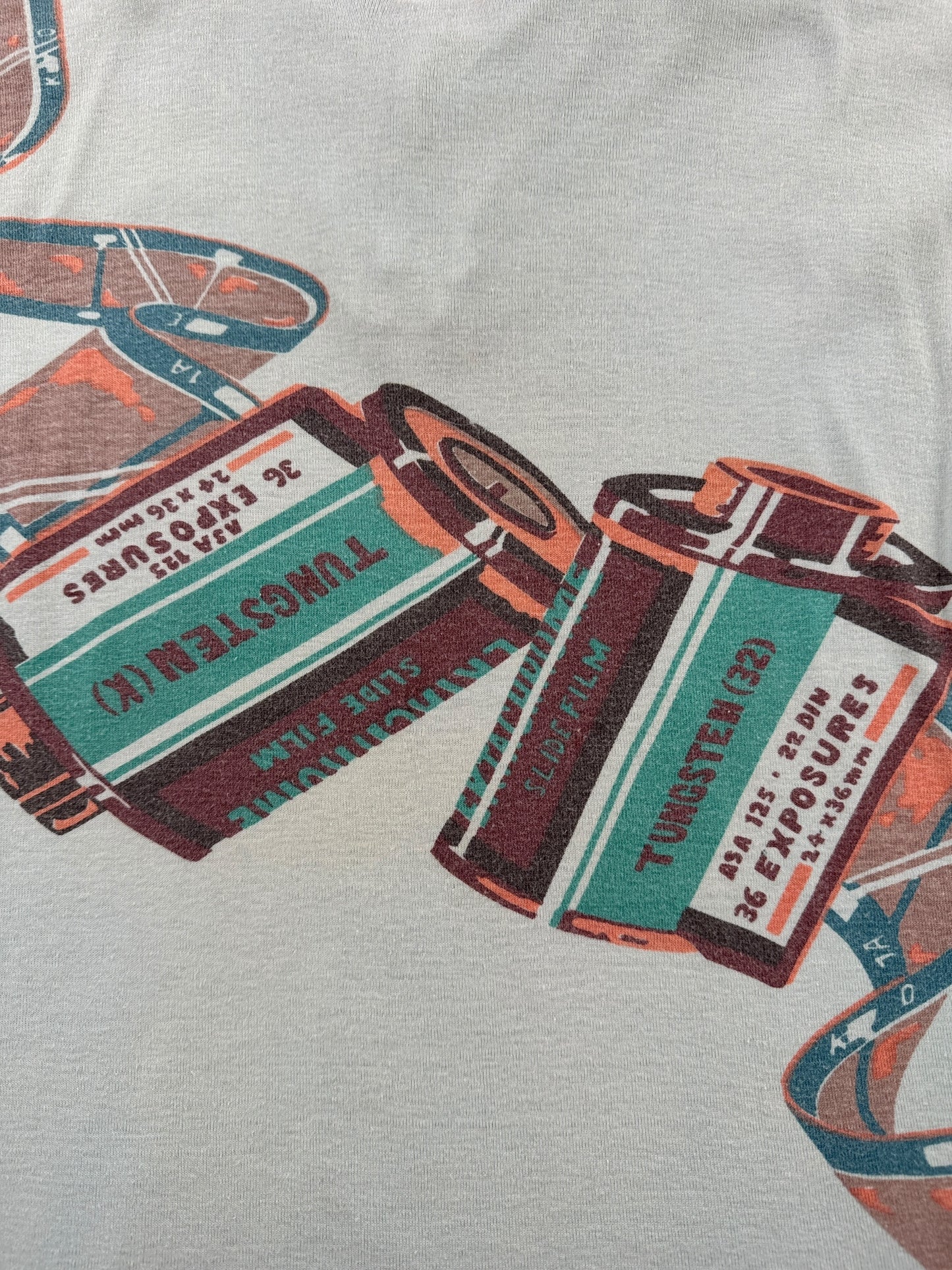 Back Graphic on Vintage 70s Play Tops by Milea Sinclair Photographer Top SZ S