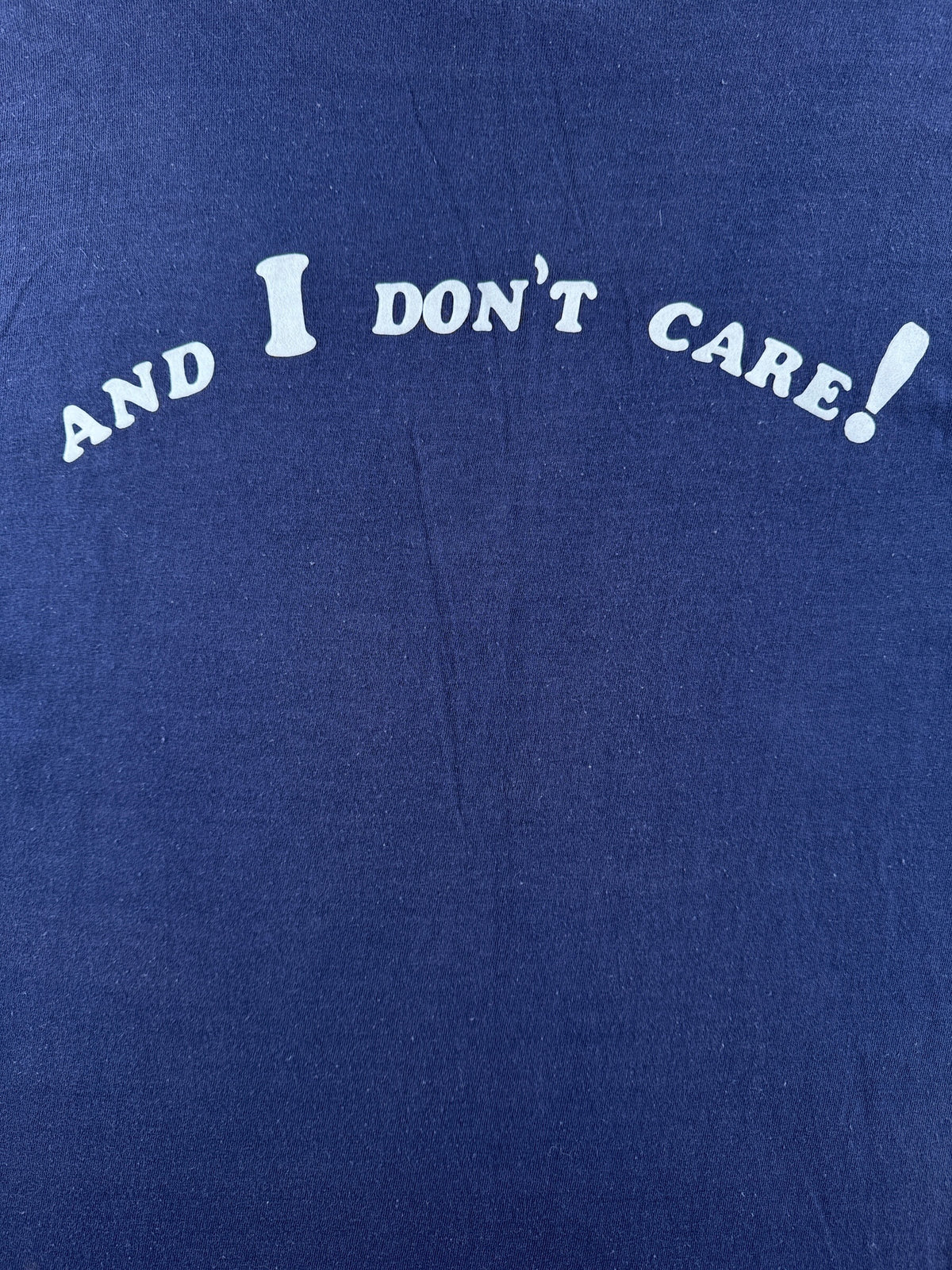 Back graphic on Vintage 1980s 'Its My Fault' Tee SZ XL (Fits L)