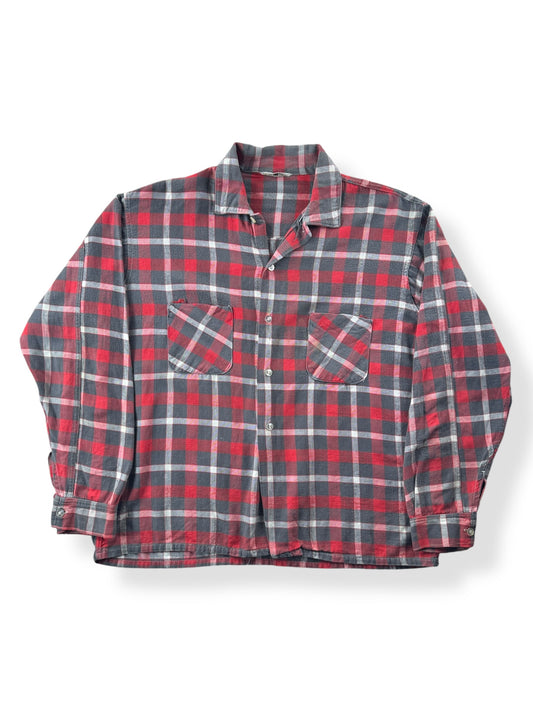 Front of Vintage 60s Era Sussex Cotton Flannel SZ L