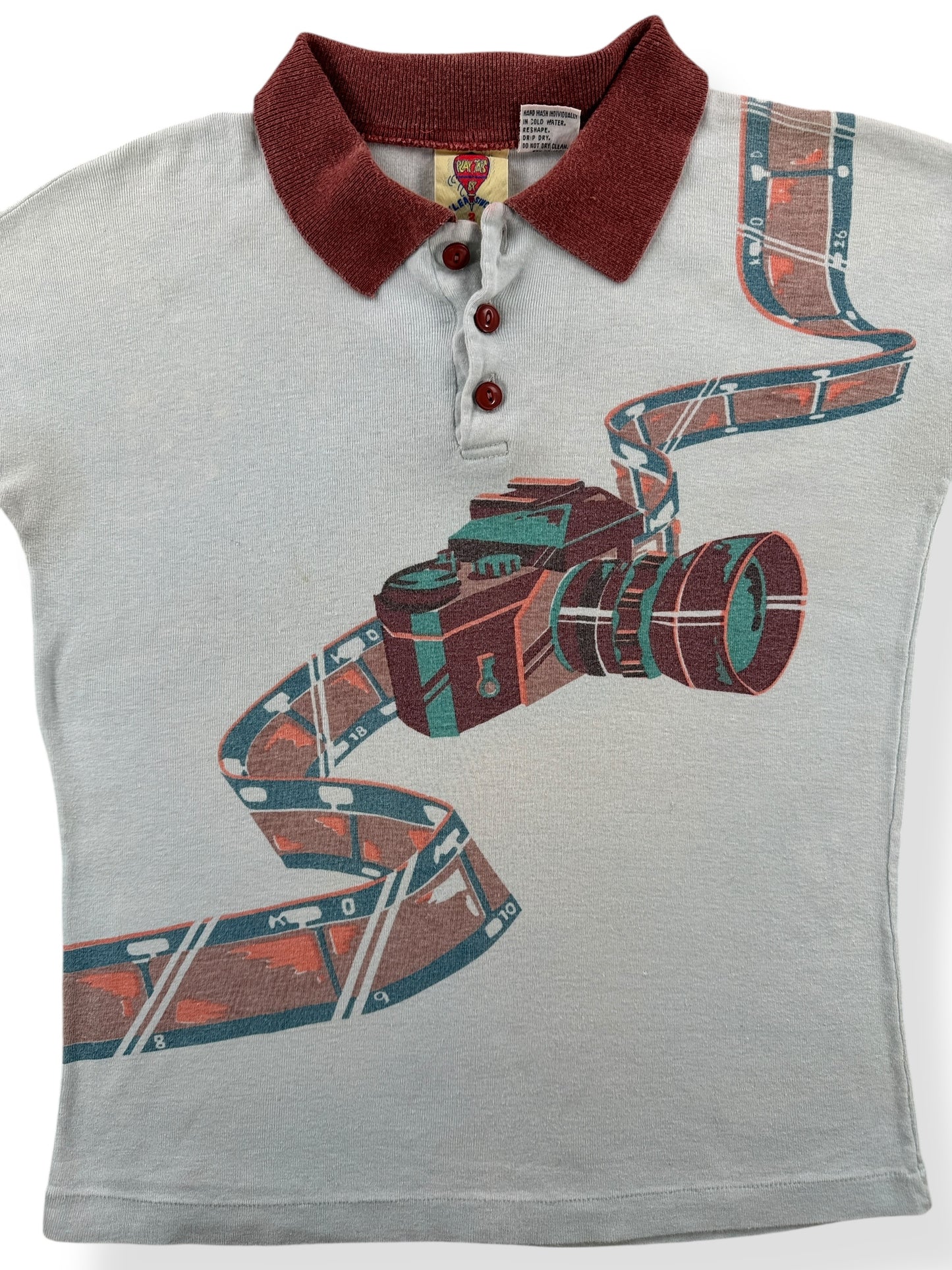 Front Close Up of Vintage 70s Play Tops by Milea Sinclair Photographer Top SZ S