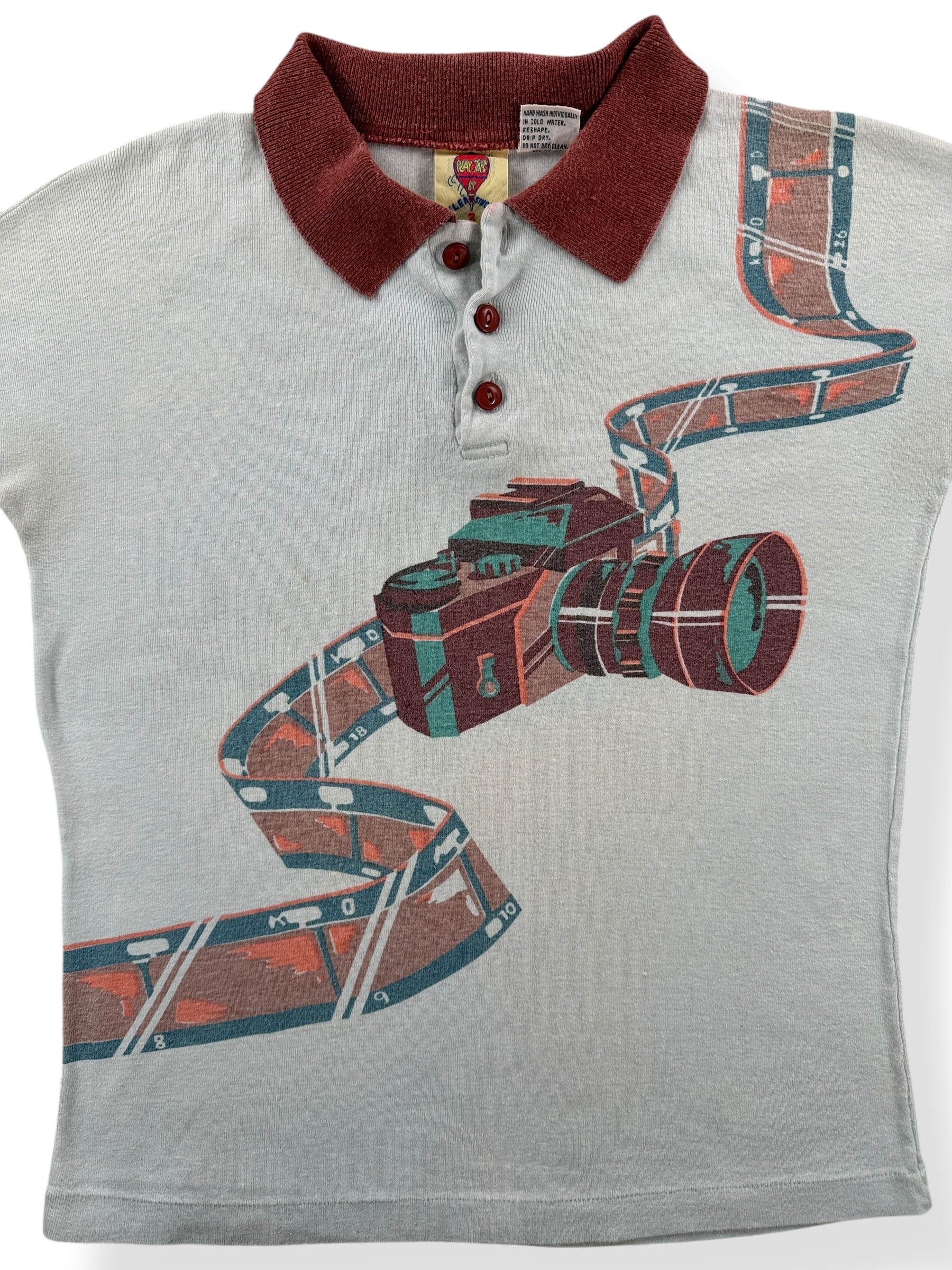 Front Close Up of Vintage 70s Play Tops by Milea Sinclair Photographer Top SZ S