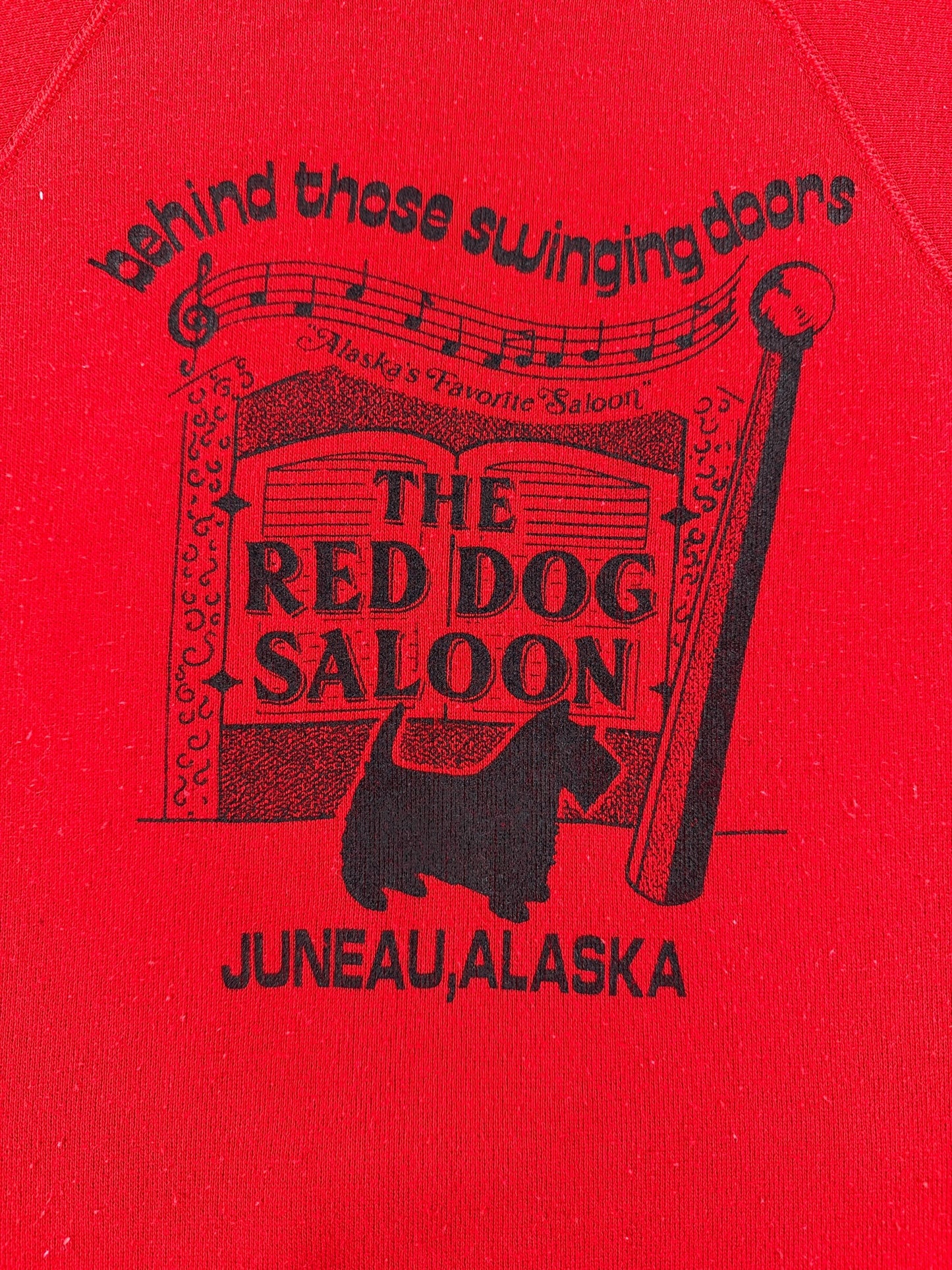 Graphic of Vintage Red Dog Saloon Crewneck SZ S (Fits XS)
