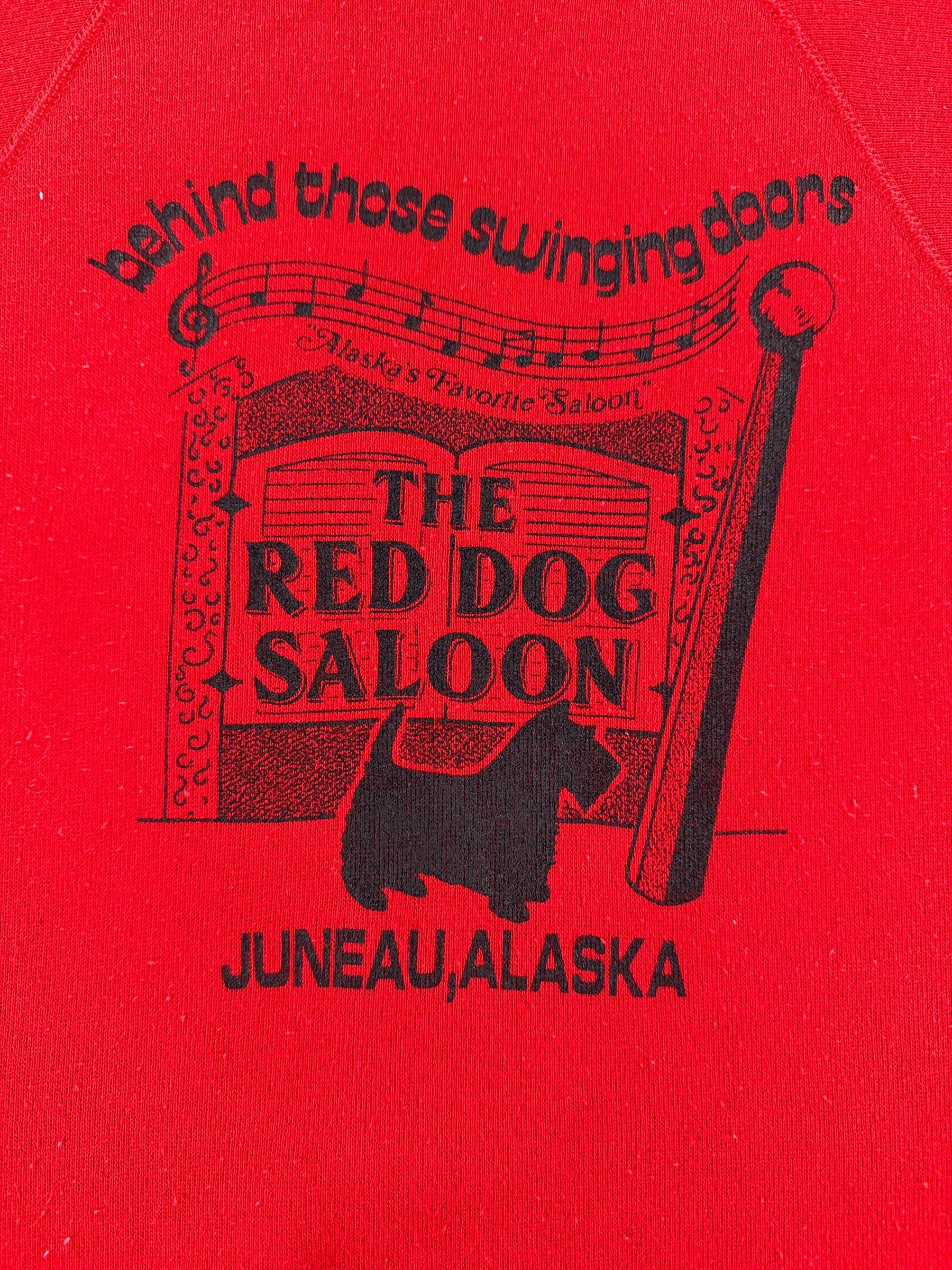 Graphic of Vintage Red Dog Saloon Crewneck SZ S (Fits XS)