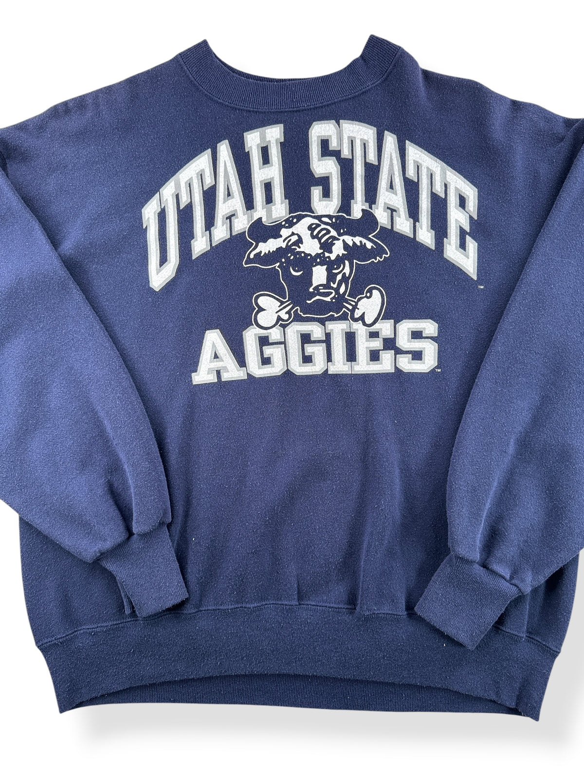 Close up of Vintage Utah Aggies Crewneck SZ XL