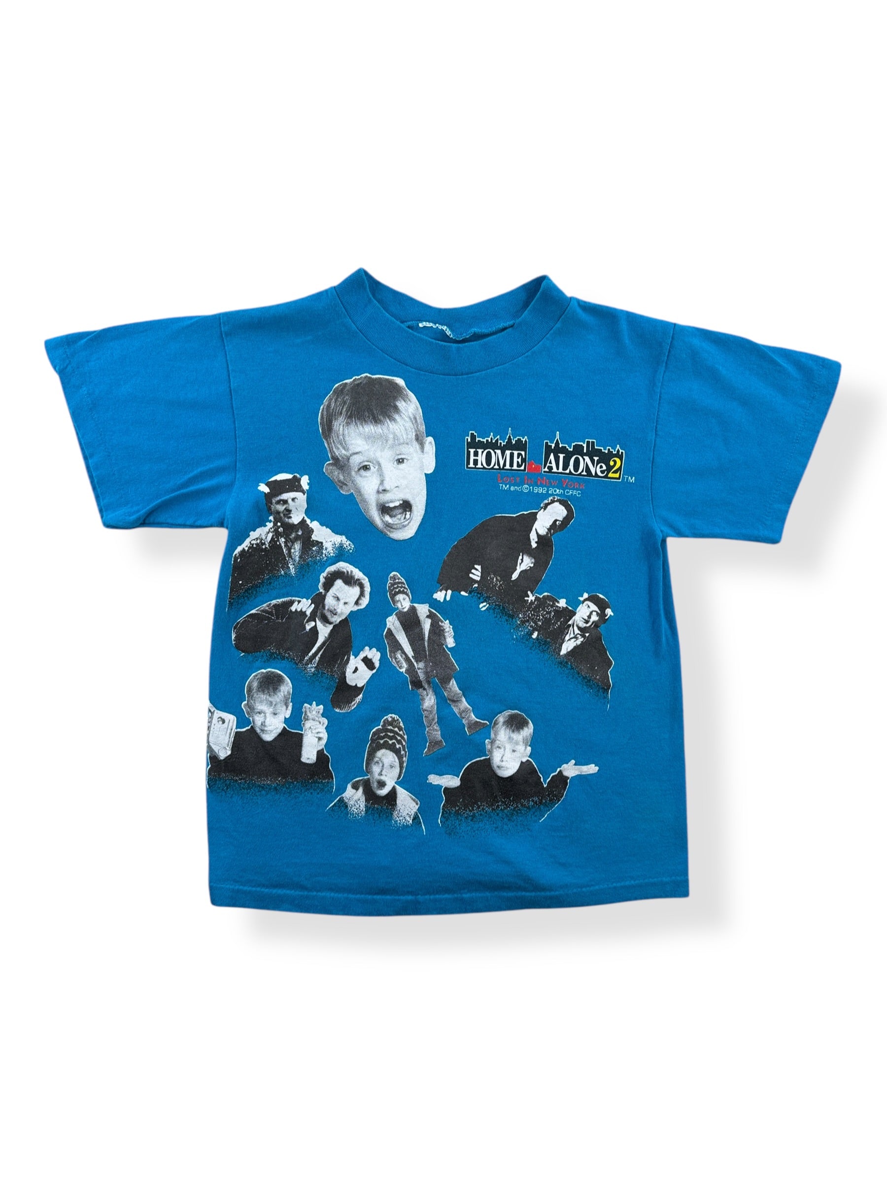 Front of Vintage Home Alone 2 Tee Kids SZ Y L (Fits Adult XS)