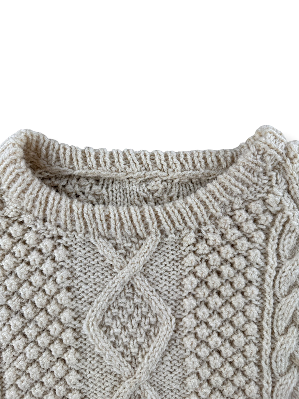 Collar on Vintage Fisherman Sweater SZ L