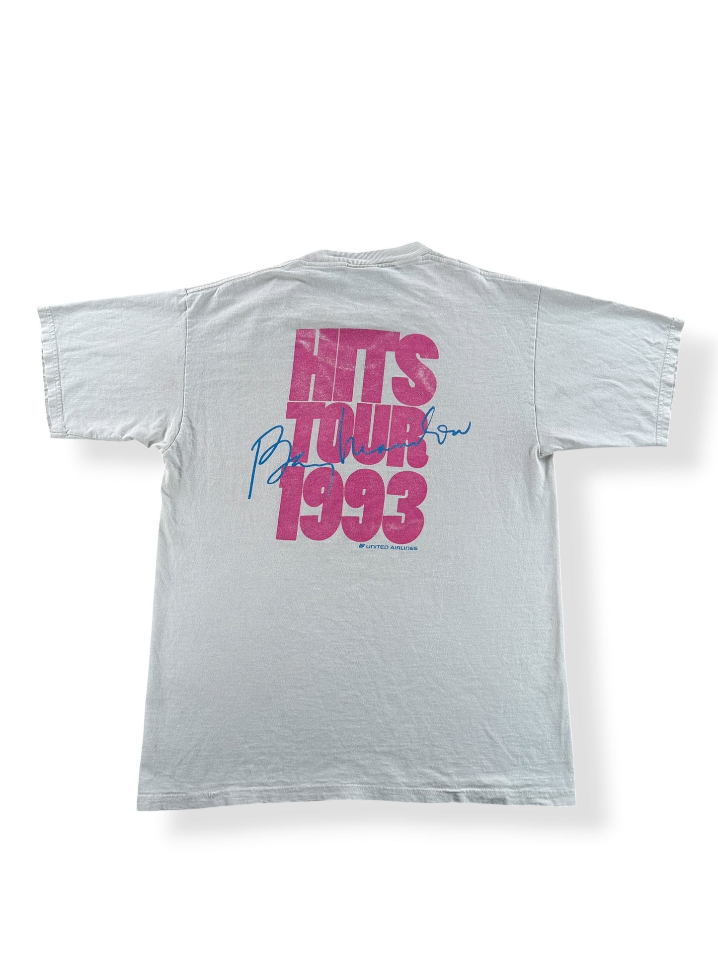 Back of Vintage 1993 Barry Manilow Tee SZ L