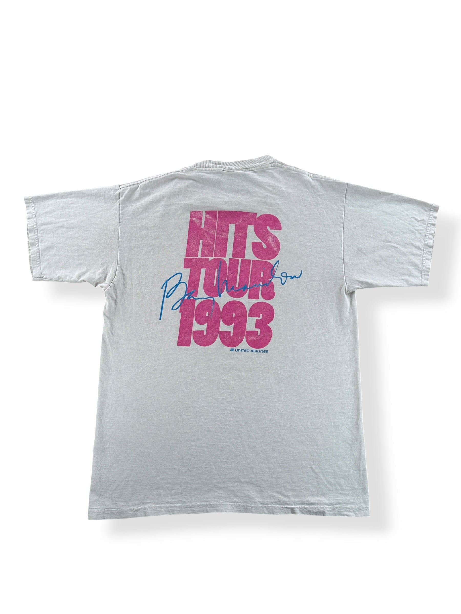 Back of Vintage 1993 Barry Manilow Tee SZ L