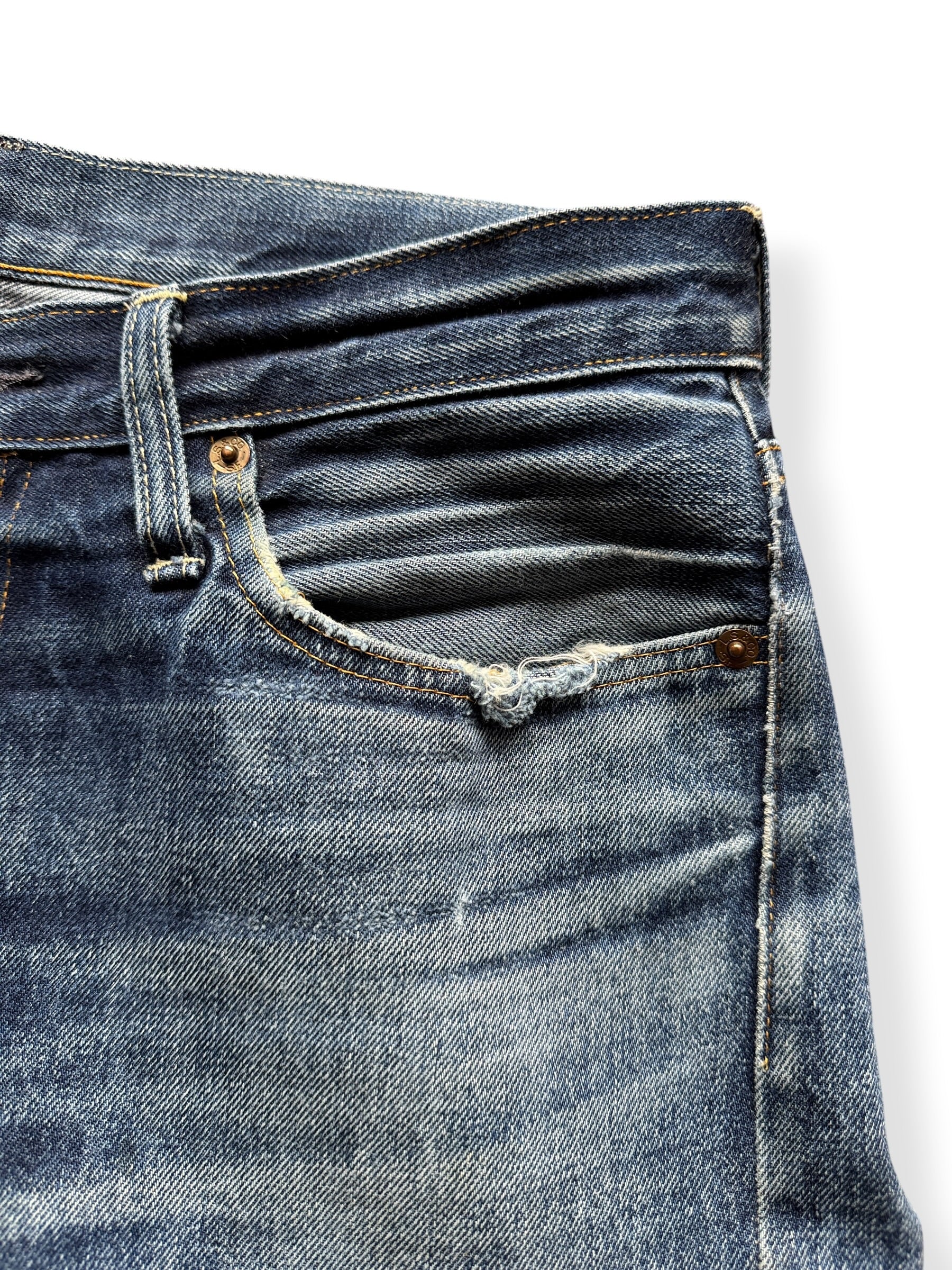 Ware on pocket of Levi's LVC 501ZXX Jeans W32