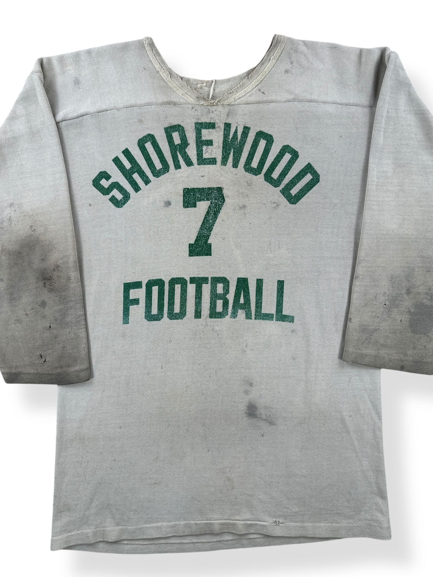 Front Close Up of Vintage Shorewood Football Jersey SZ M