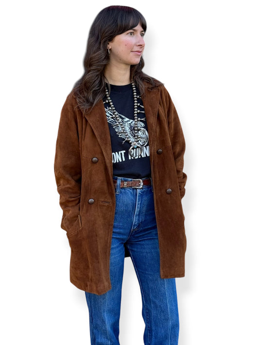 Vintage Womens 1960s Marquis of London Suede Jacket SZ M