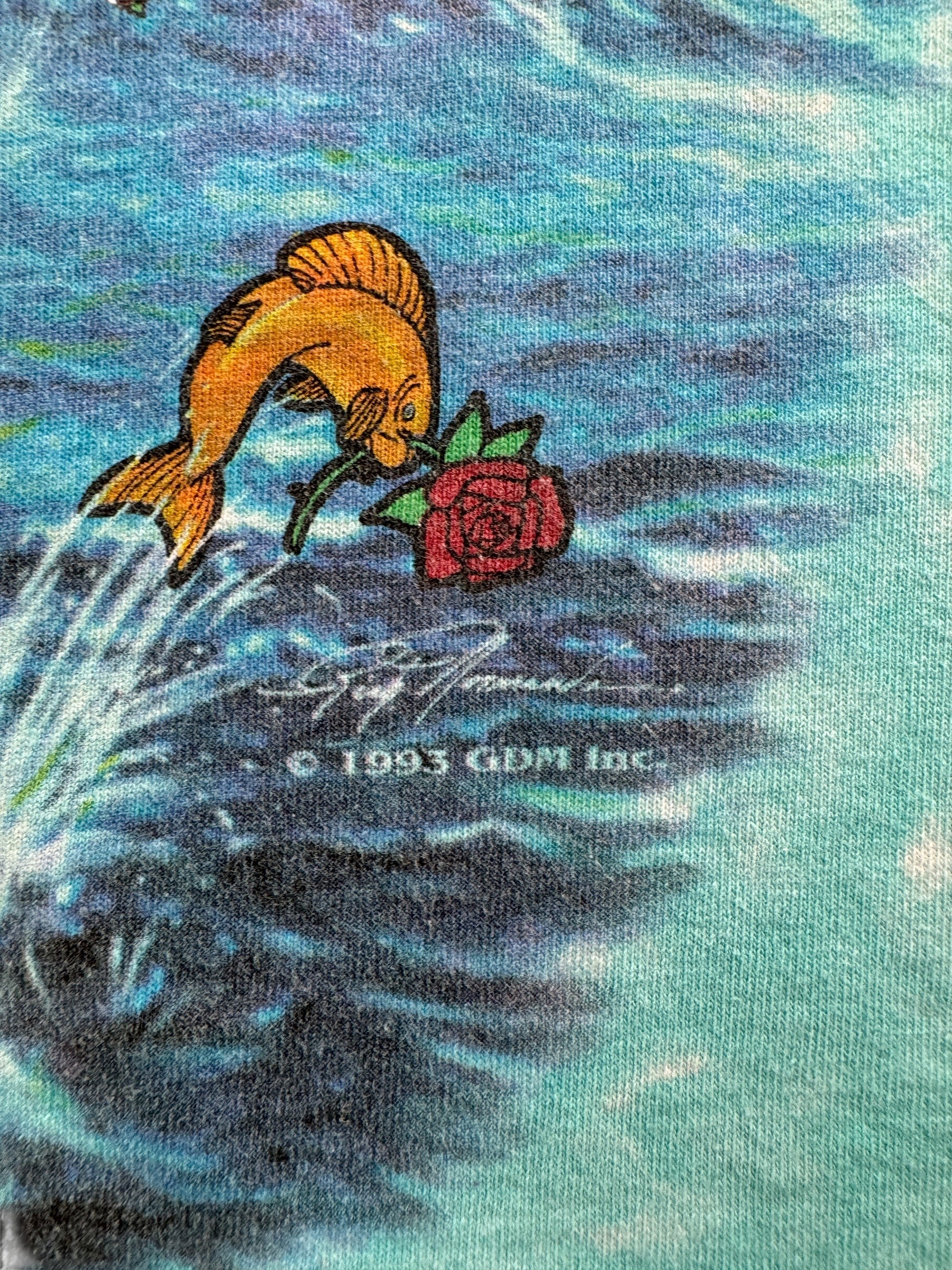 Trademark on Vintage Grateful Dead Ship of Fools Single Stitch Tee SZ L