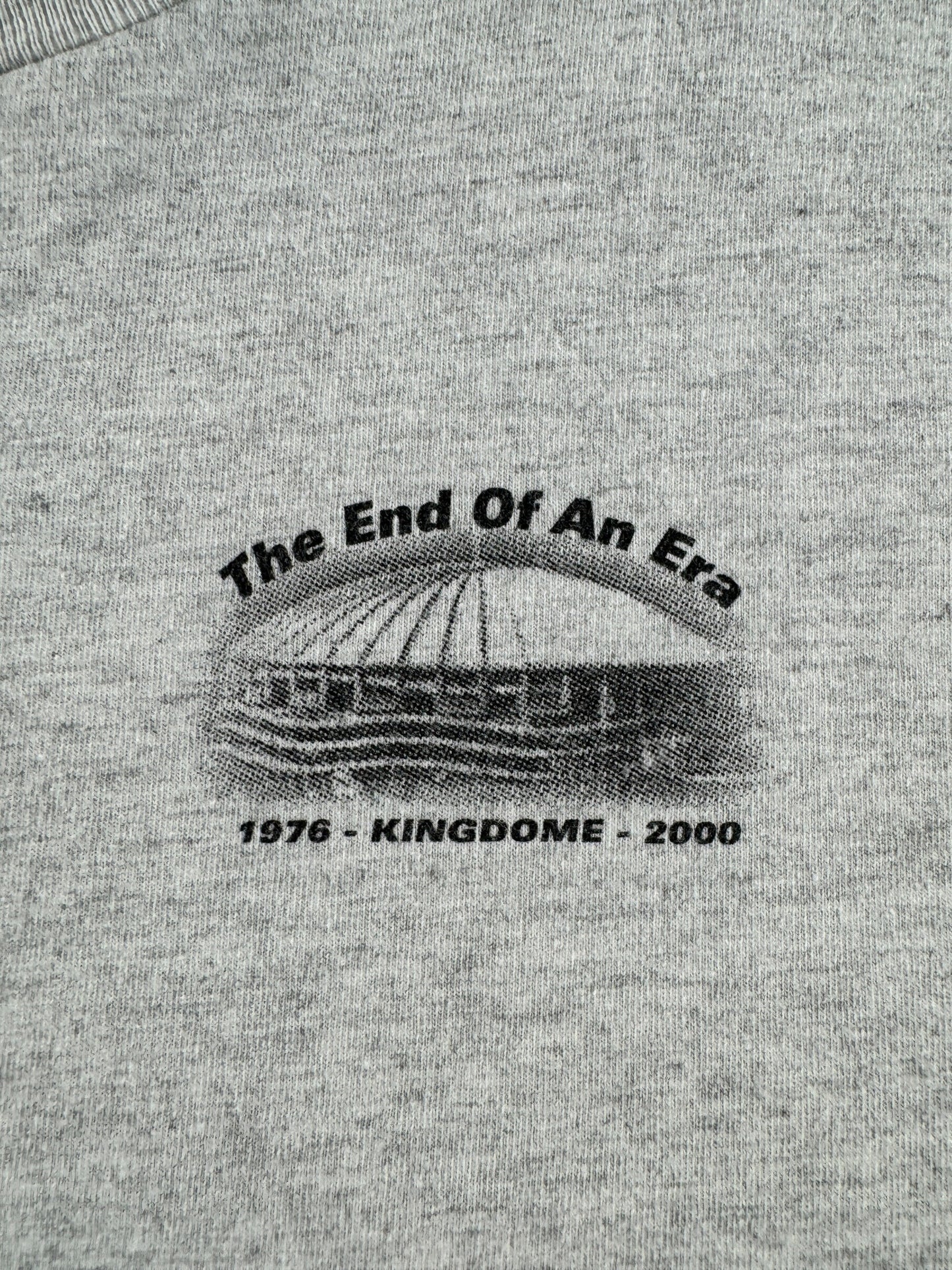 Graphic of Vintage Seattle Kingdome End Of An Era Tee SZ XL