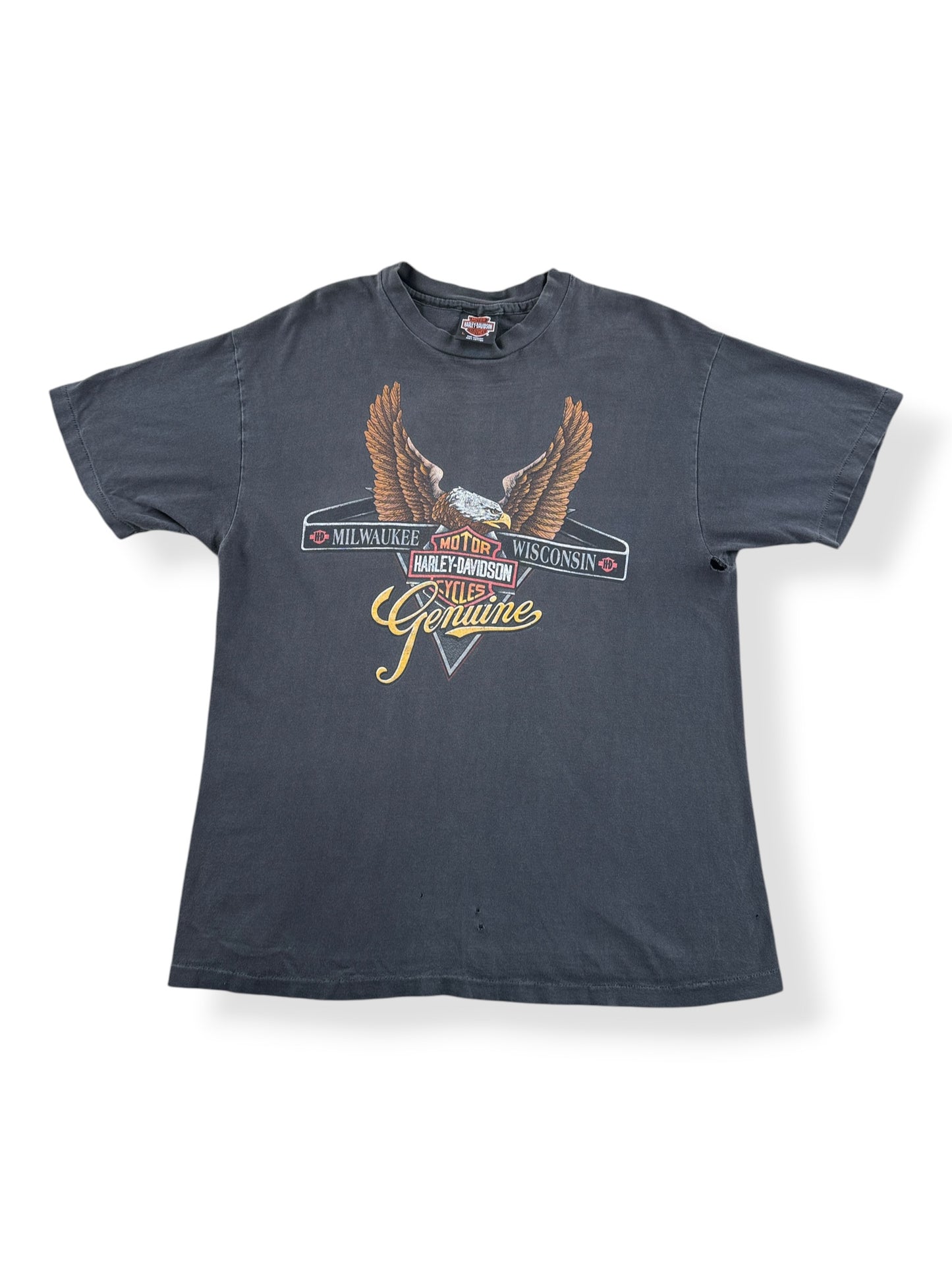 Front of Vintage 90's Harley MGD Tee SZ L