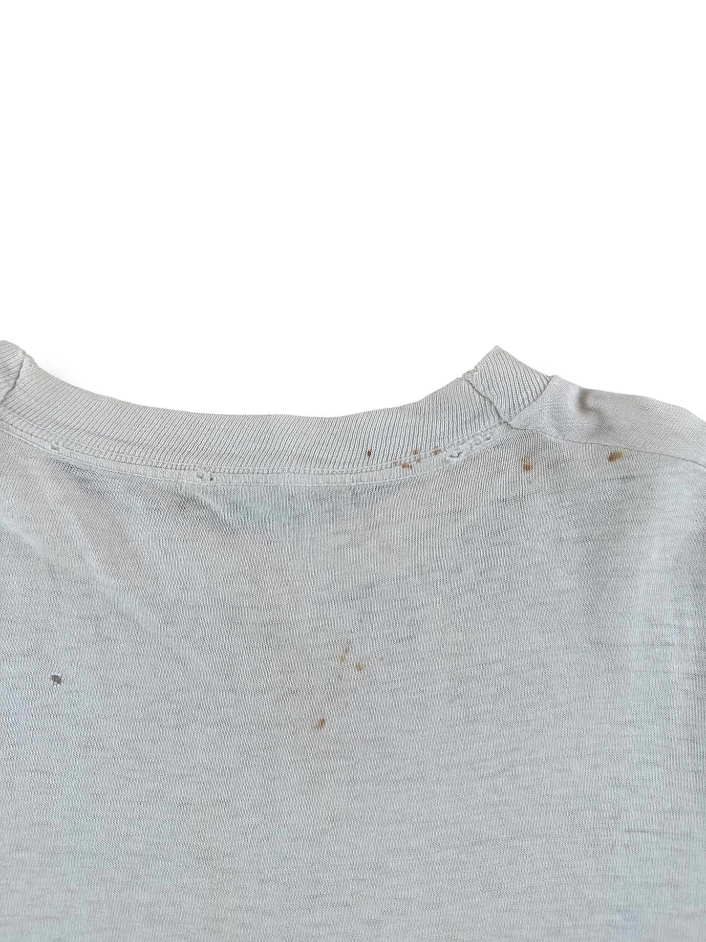 Stains on Vintage 1984 7Up Half Marathon St Louis MO LS Tee SZ L