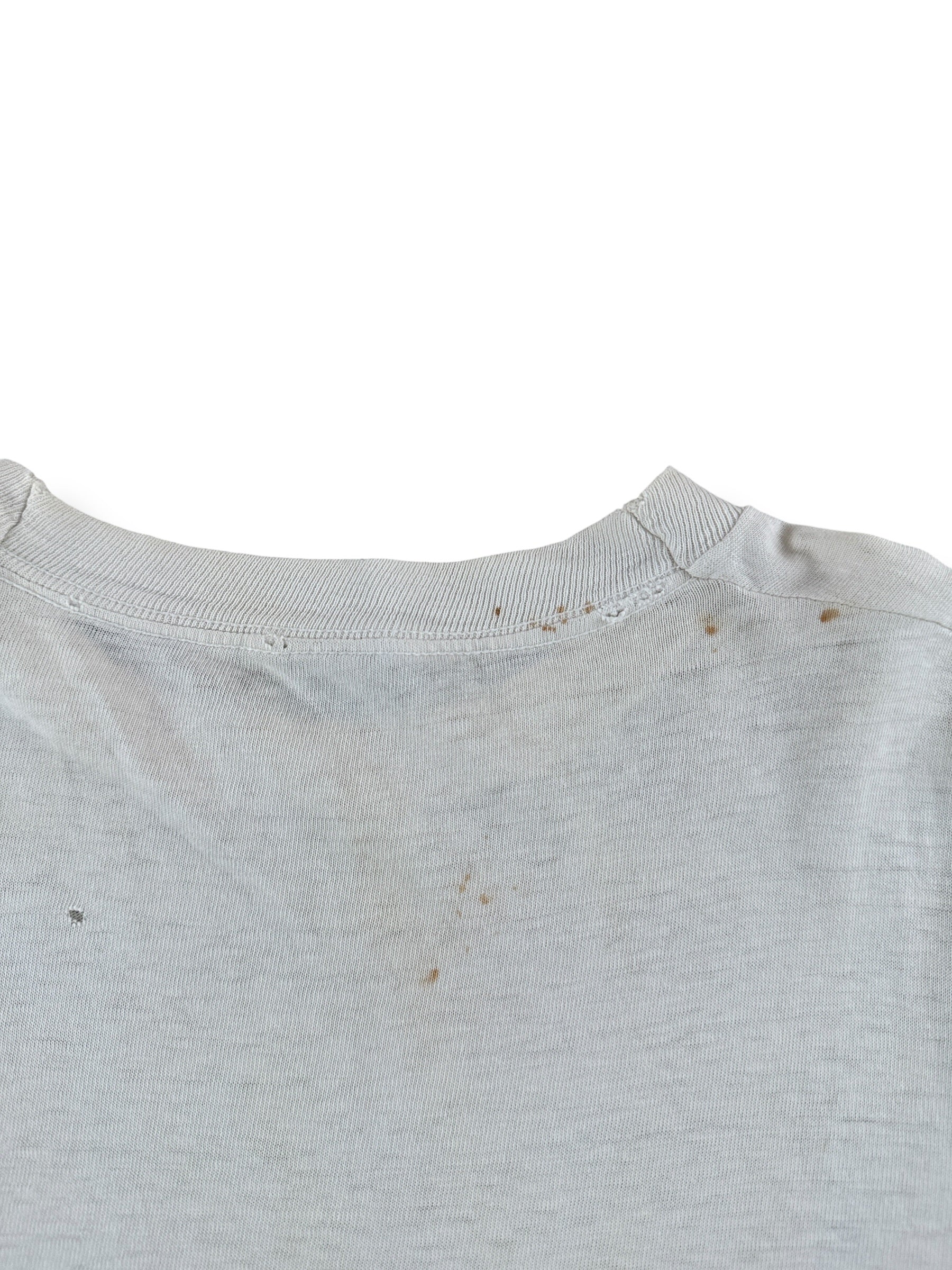 Stains on Vintage 1984 7Up Half Marathon St Louis MO LS Tee SZ L