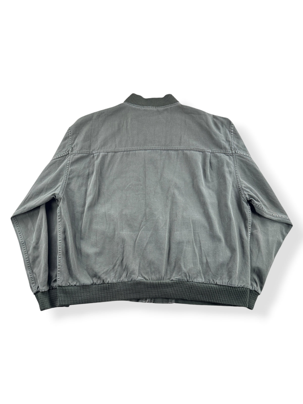 Back of Vintage Canvas LL Bean Bomber Jacket SZ XL