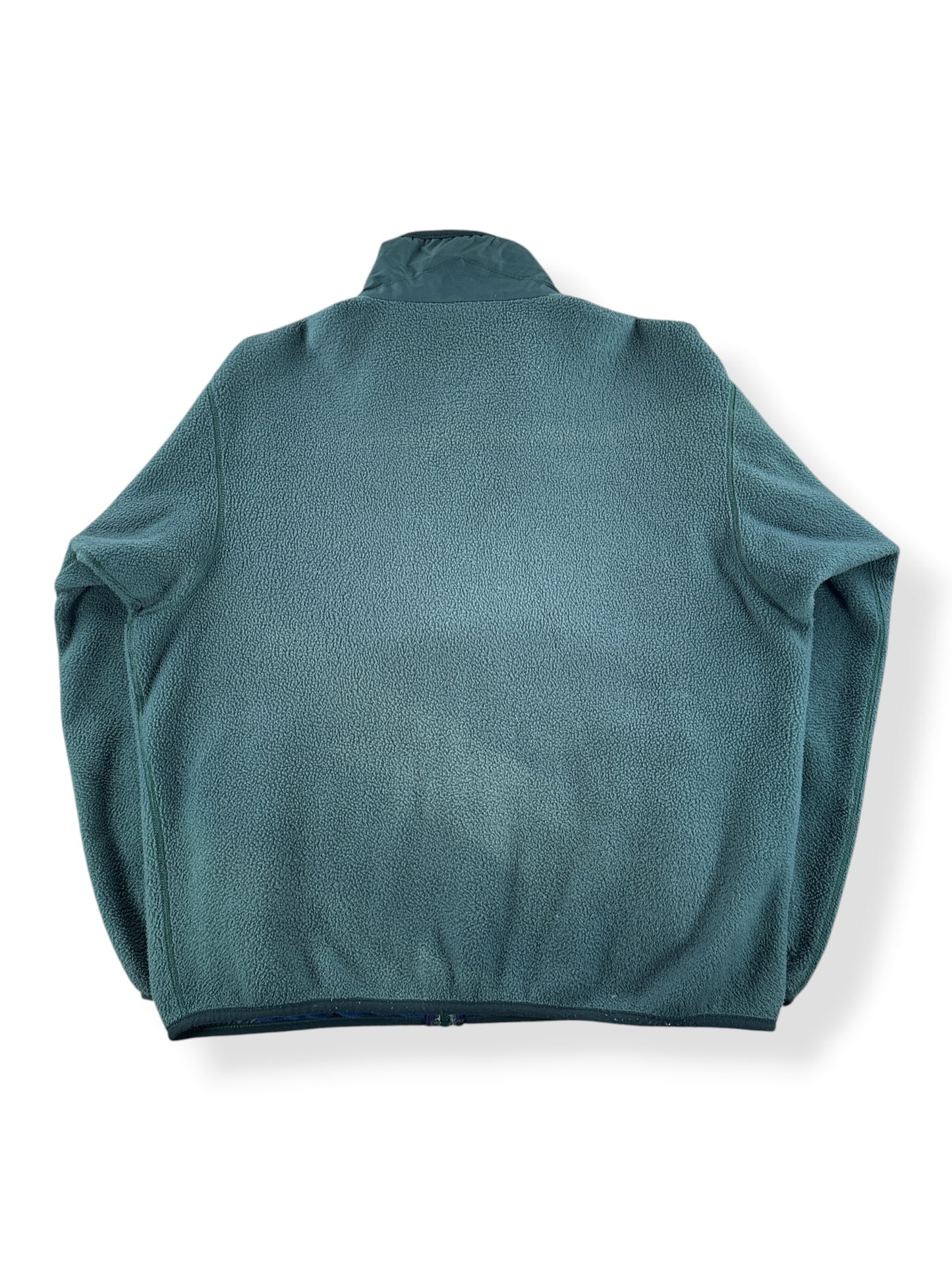 Back of Vintage Patagonia Green Synchilla Jacket SZ XL