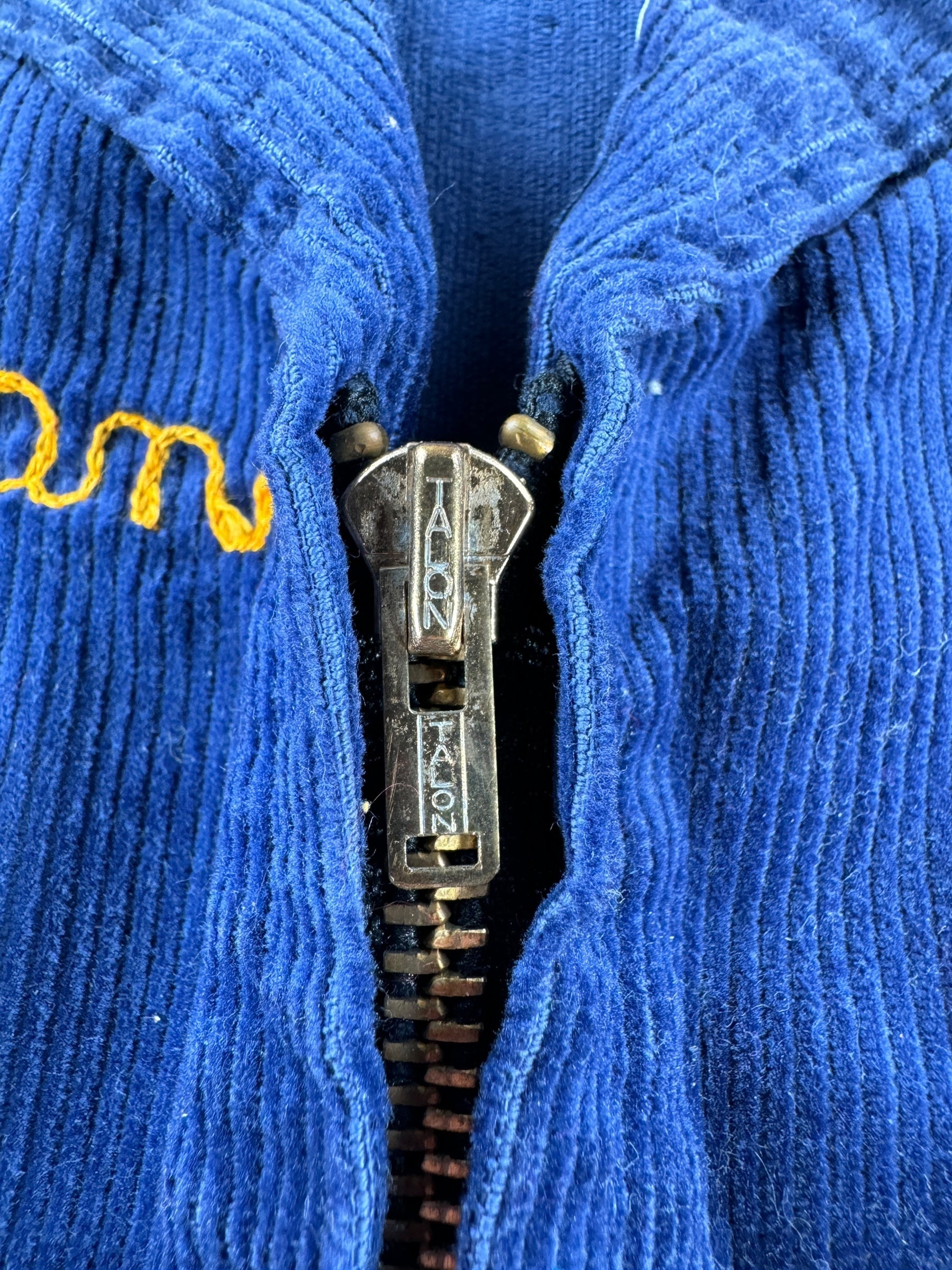 Zipper on Vintage Belding Michigan FFA Jacket SZ 38