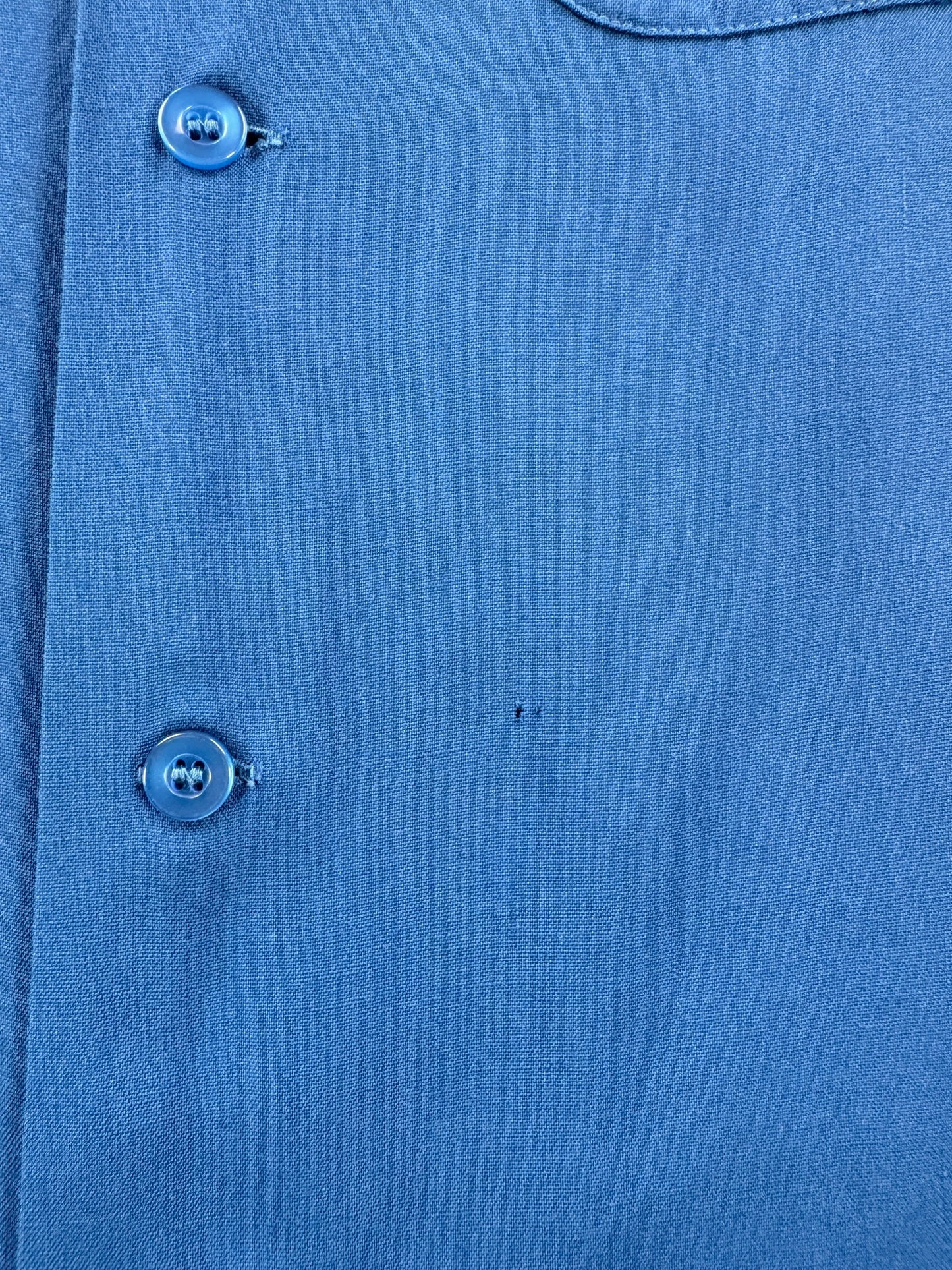 Small Hole on Vintage Union Carbide Bowling Shirt SZ M