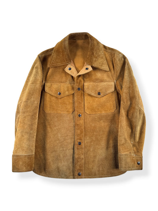 Front of Vintage Reversible Suede Shirt Jac SZ S
