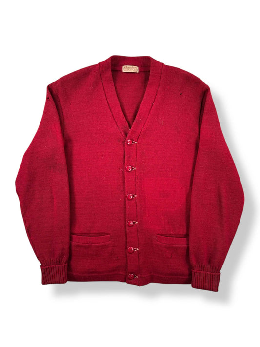 Front of Vintage Chandler's Store For Men Wool Cardigan SZ S AS IS
