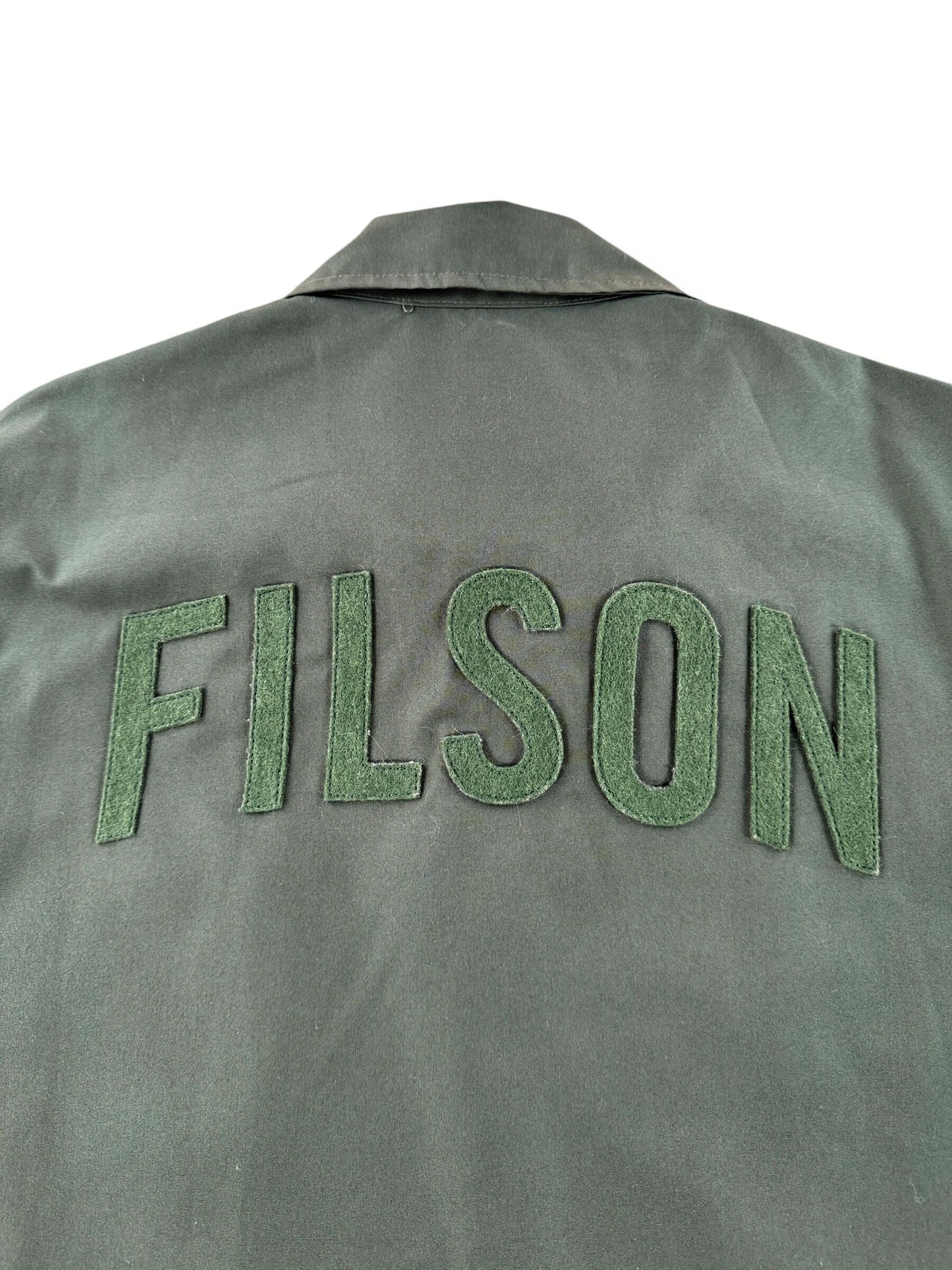 Back Graphic of Filson Grounds Crew Ebbets Field Light Jacket SZ M