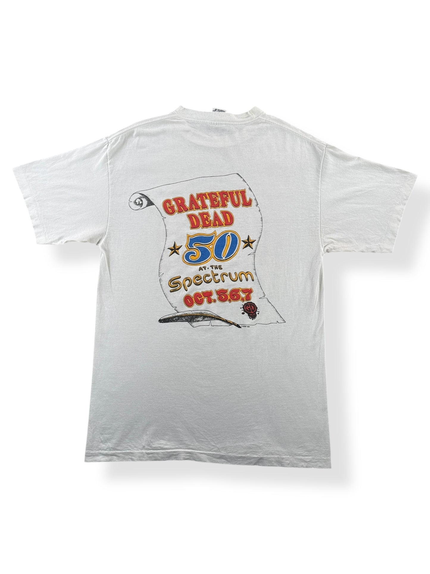 Back of Vintage 1994 Grateful Dead Philly 50 Tee SZ L (Fits M)