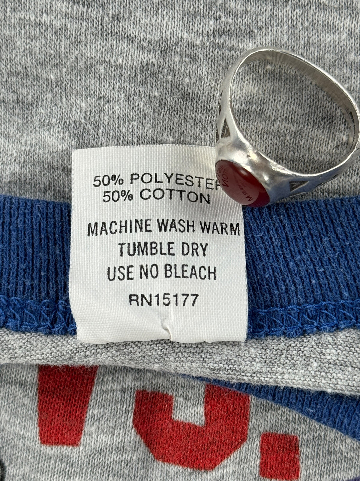Back of tag on Vintage 1982 Pasadena Rose Bowl UW Huskies Tee SZ XL (Fits M)