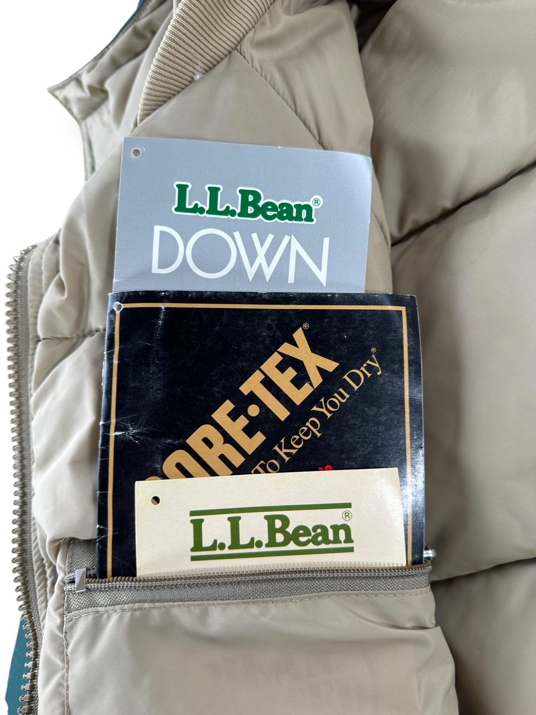 Tags on Vintage L.L. Bean Maine Wardens Parka SZ XL