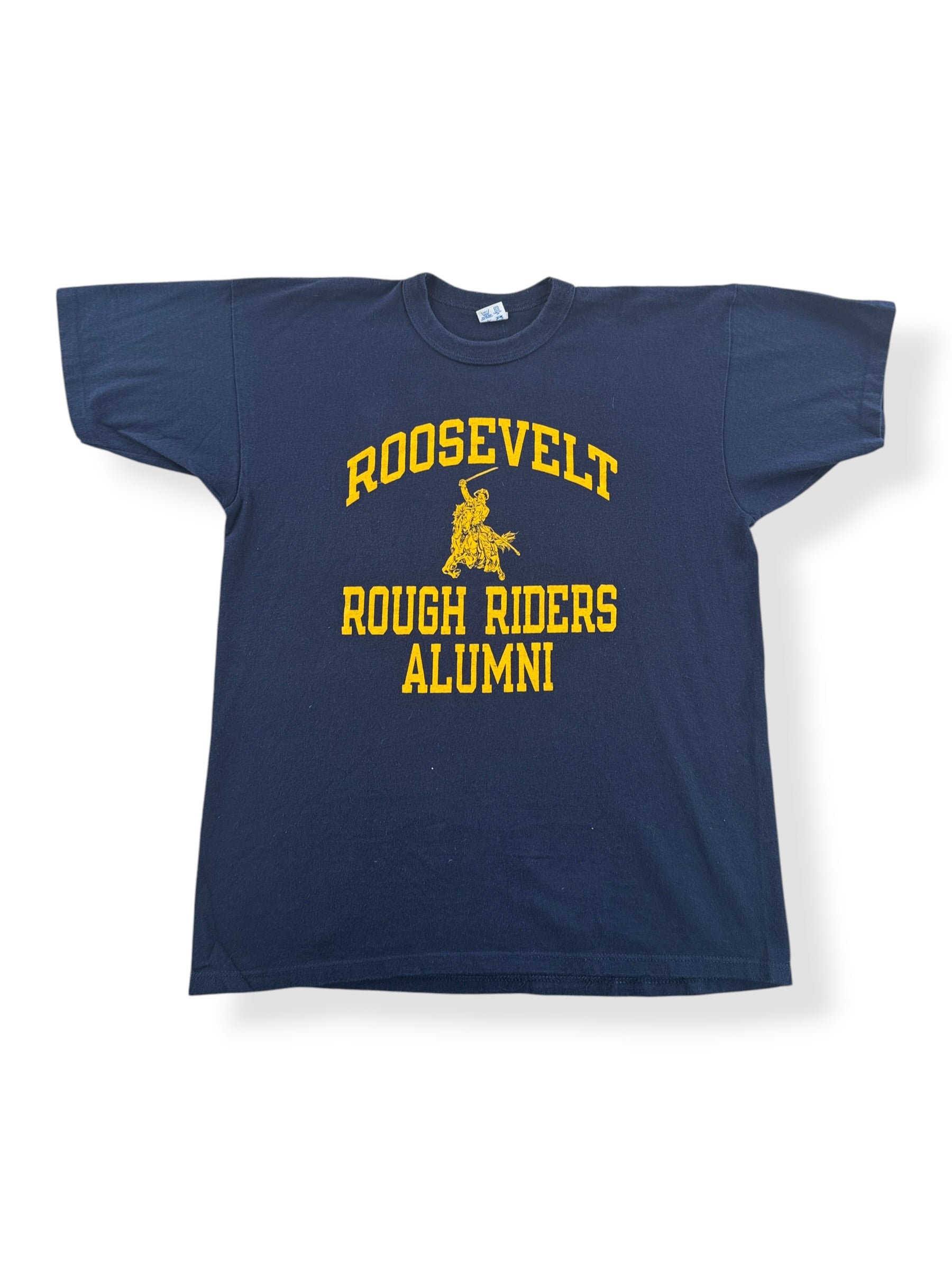 Front of Vintage Roosevelt Rough Riders Champion Tee SZ XL (Fits L)