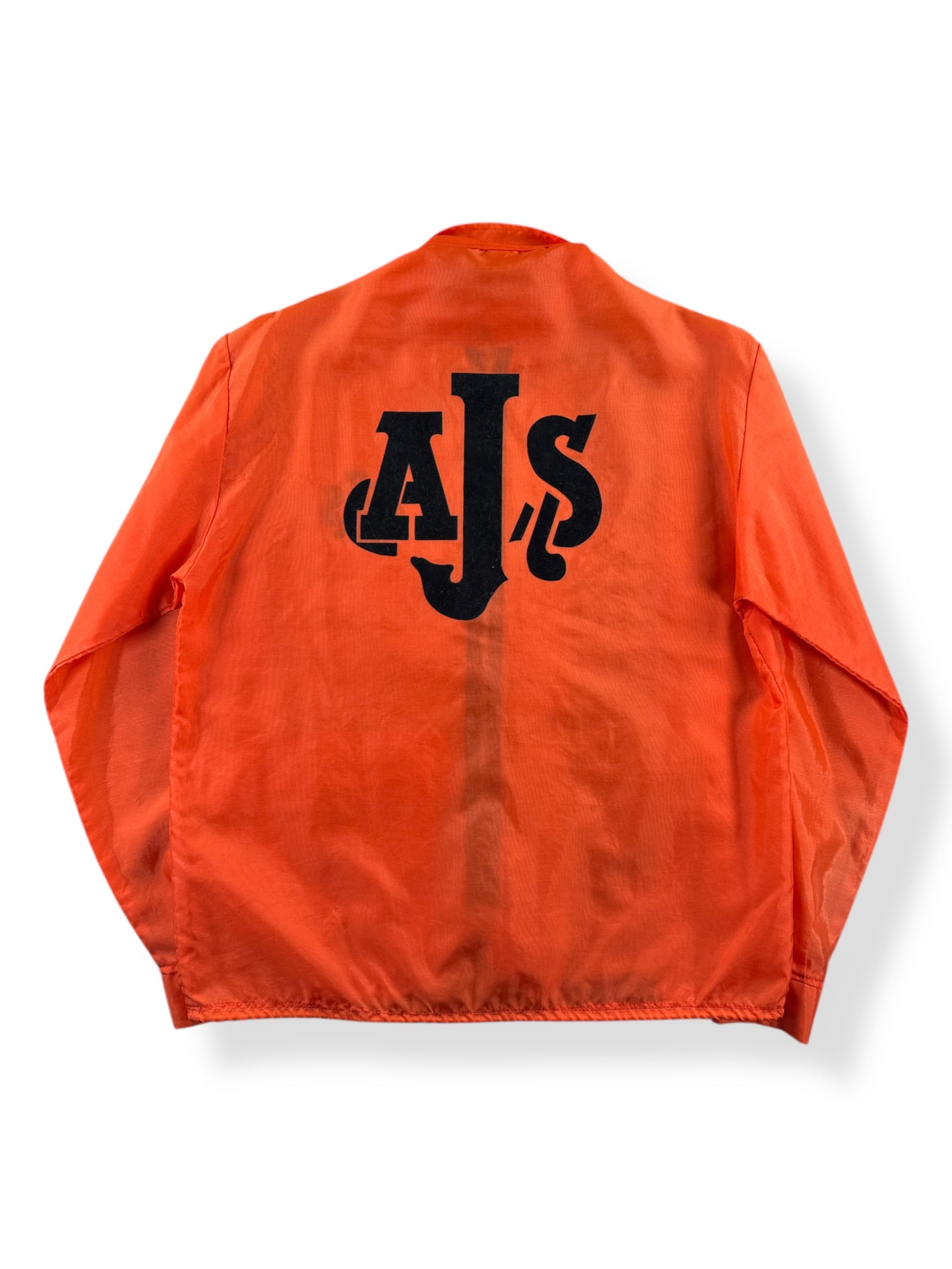 Back of Vintage Flocked Windbreaker SZ M