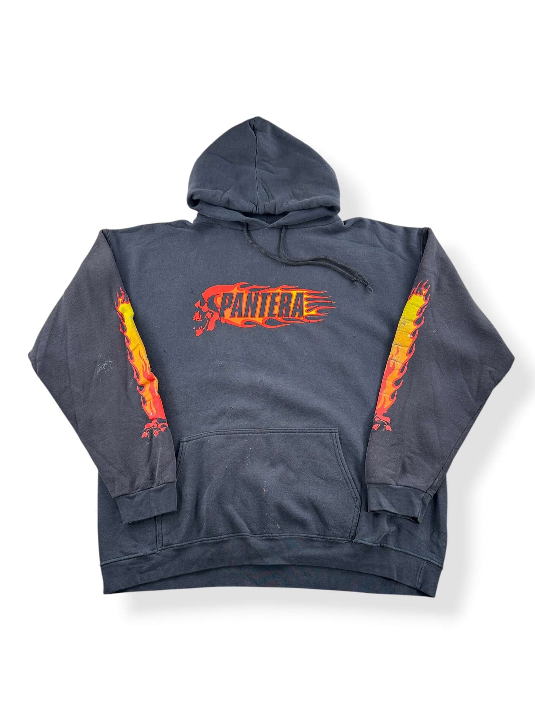 Front of Vintage 2002 Pantera Puff Print Hoodie SZ XL