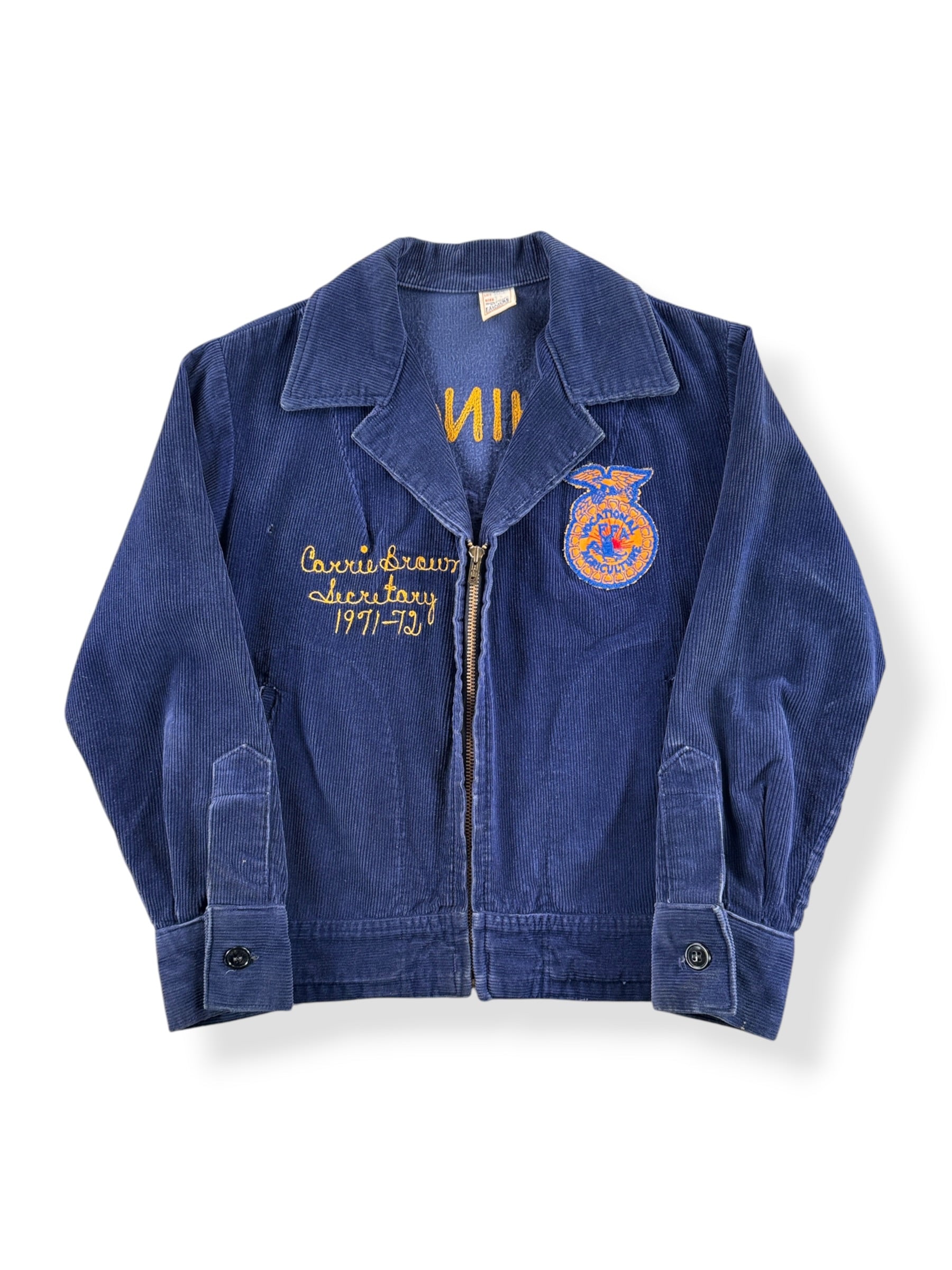 Front of Vintage 70s Washington FFA Jacket SZ S