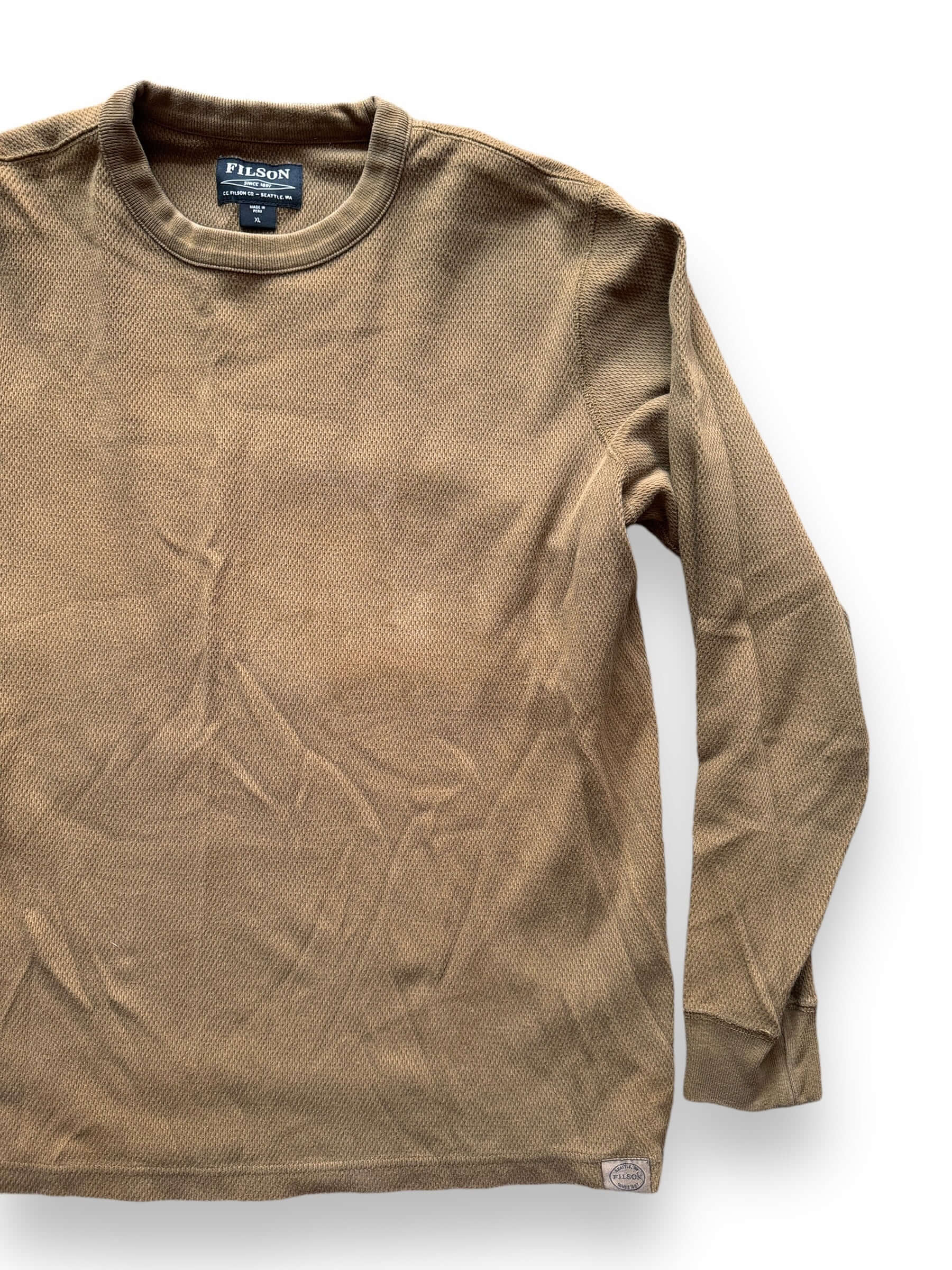 Front Left View of Filson Waffle Thermal SZ XL