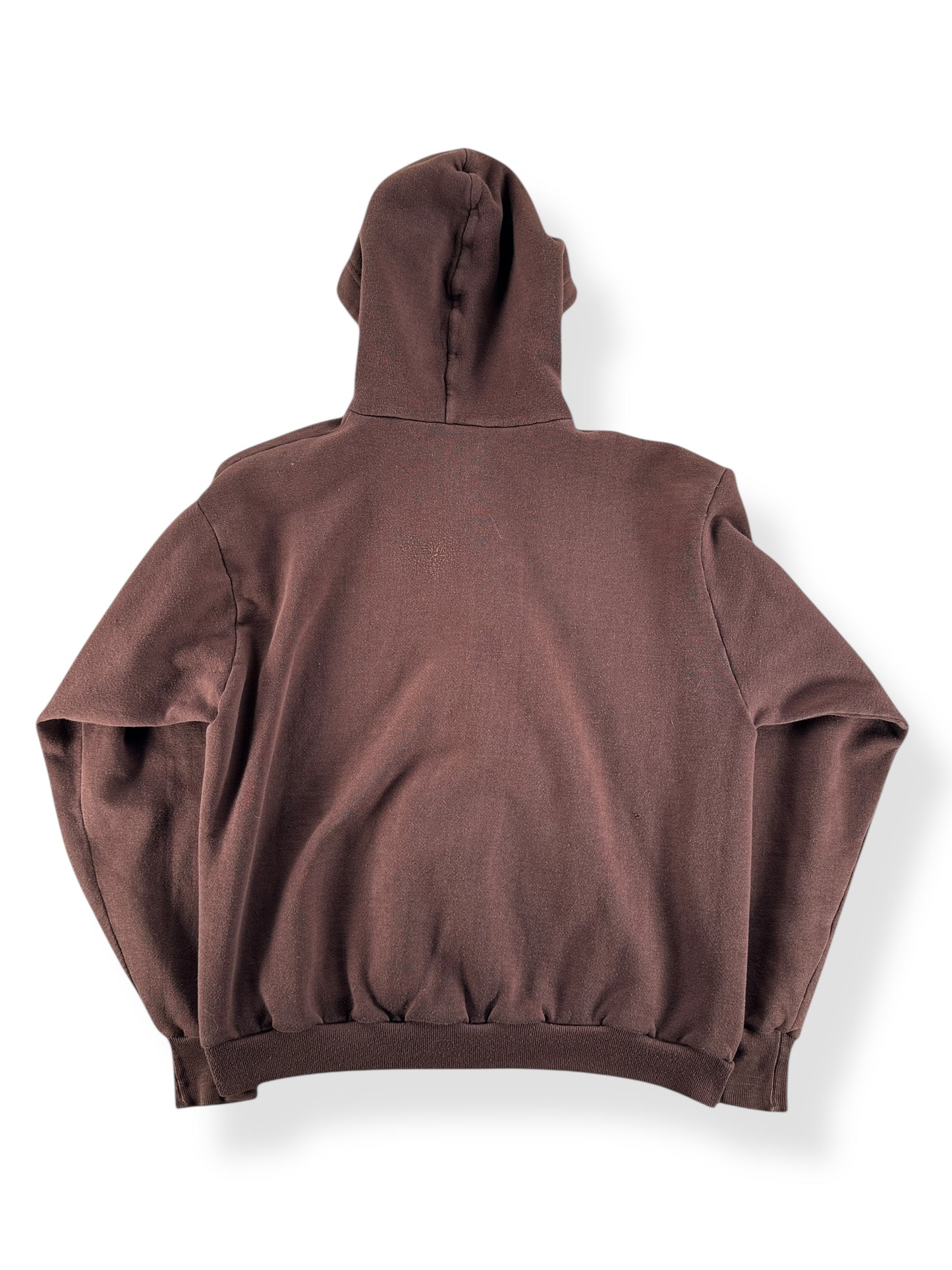 Vintage Brown Zip Up Hoodie SZ L