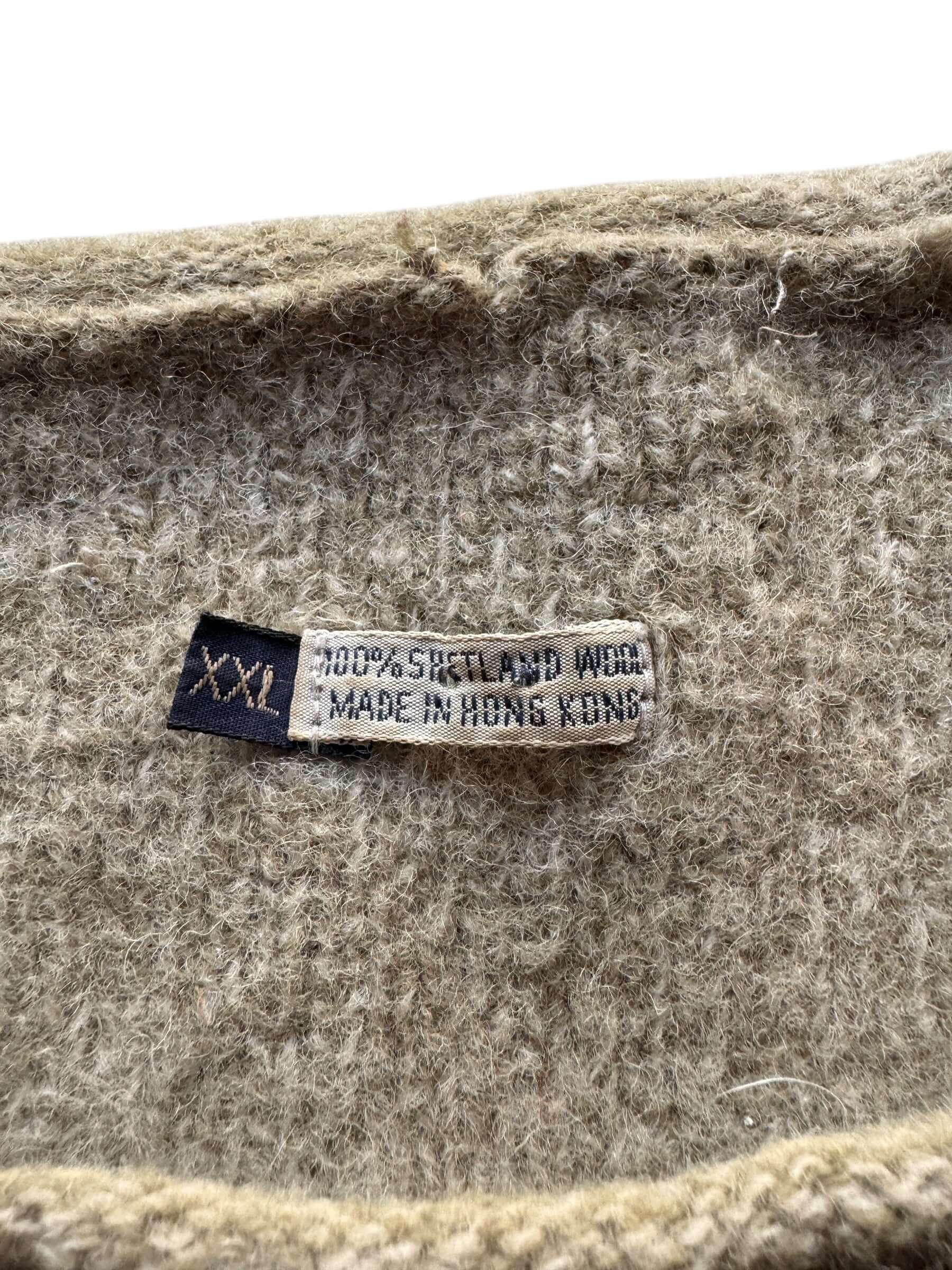 Tag on Shetland Wool Sweater SZ L