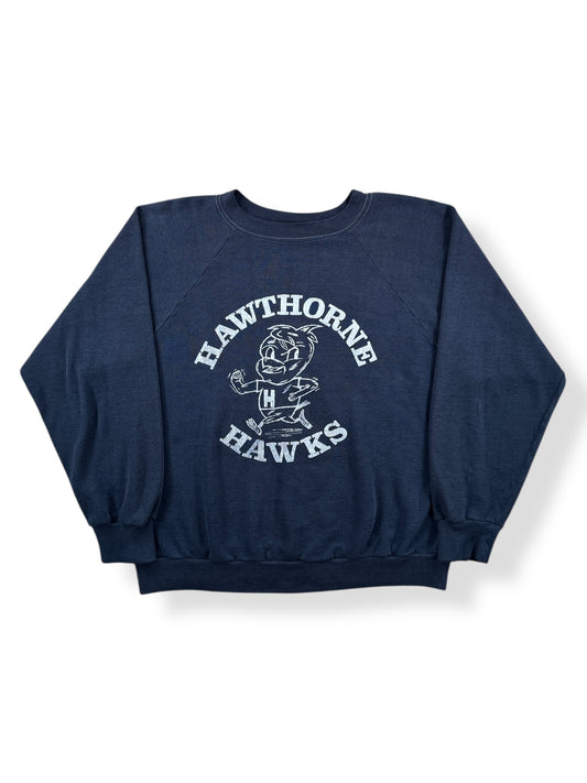 Front of Vintage Hawthorne Hawks Crewneck SZ L