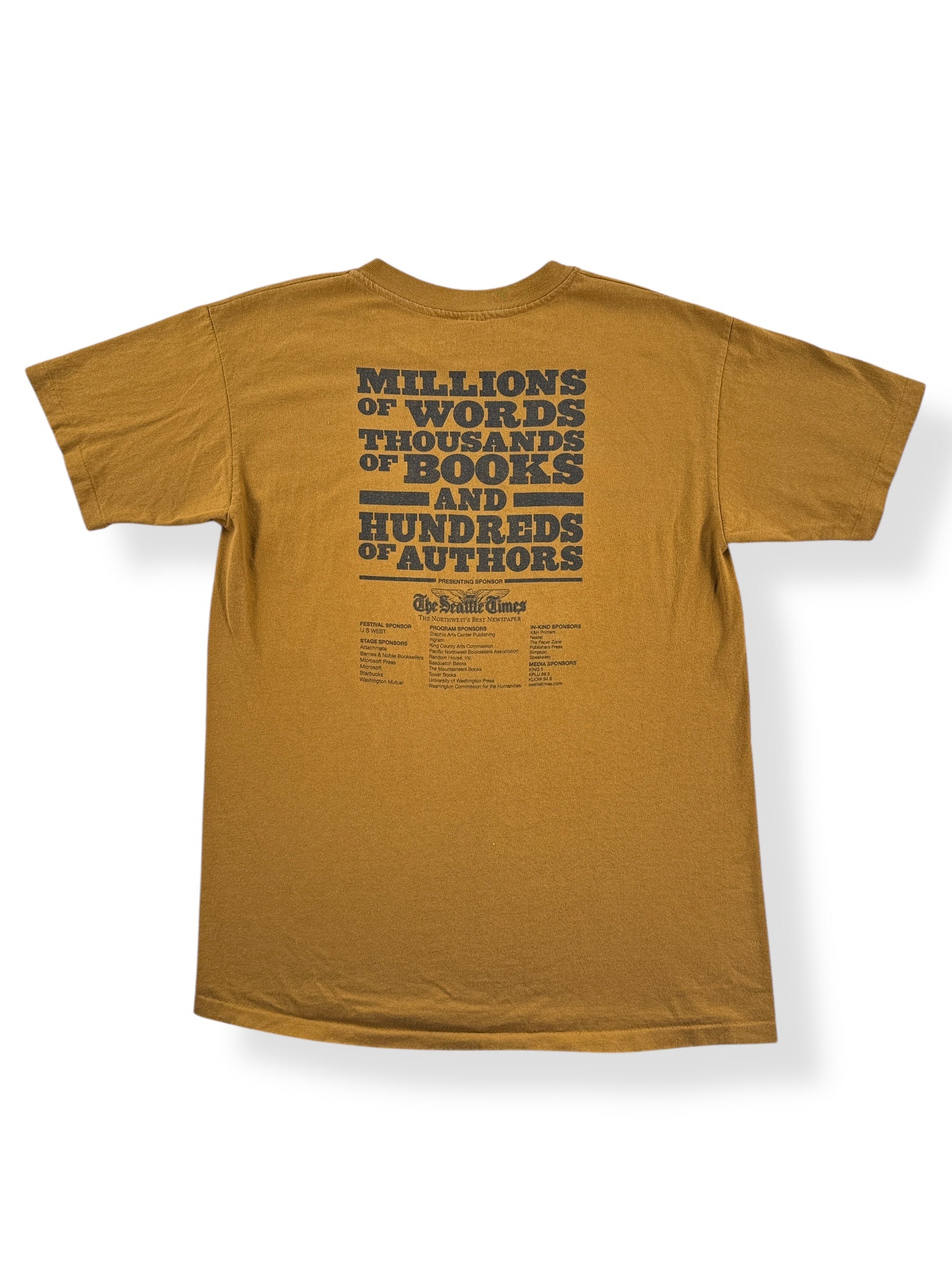 Back of Vintage Northwest Bookfest Tee SZ L