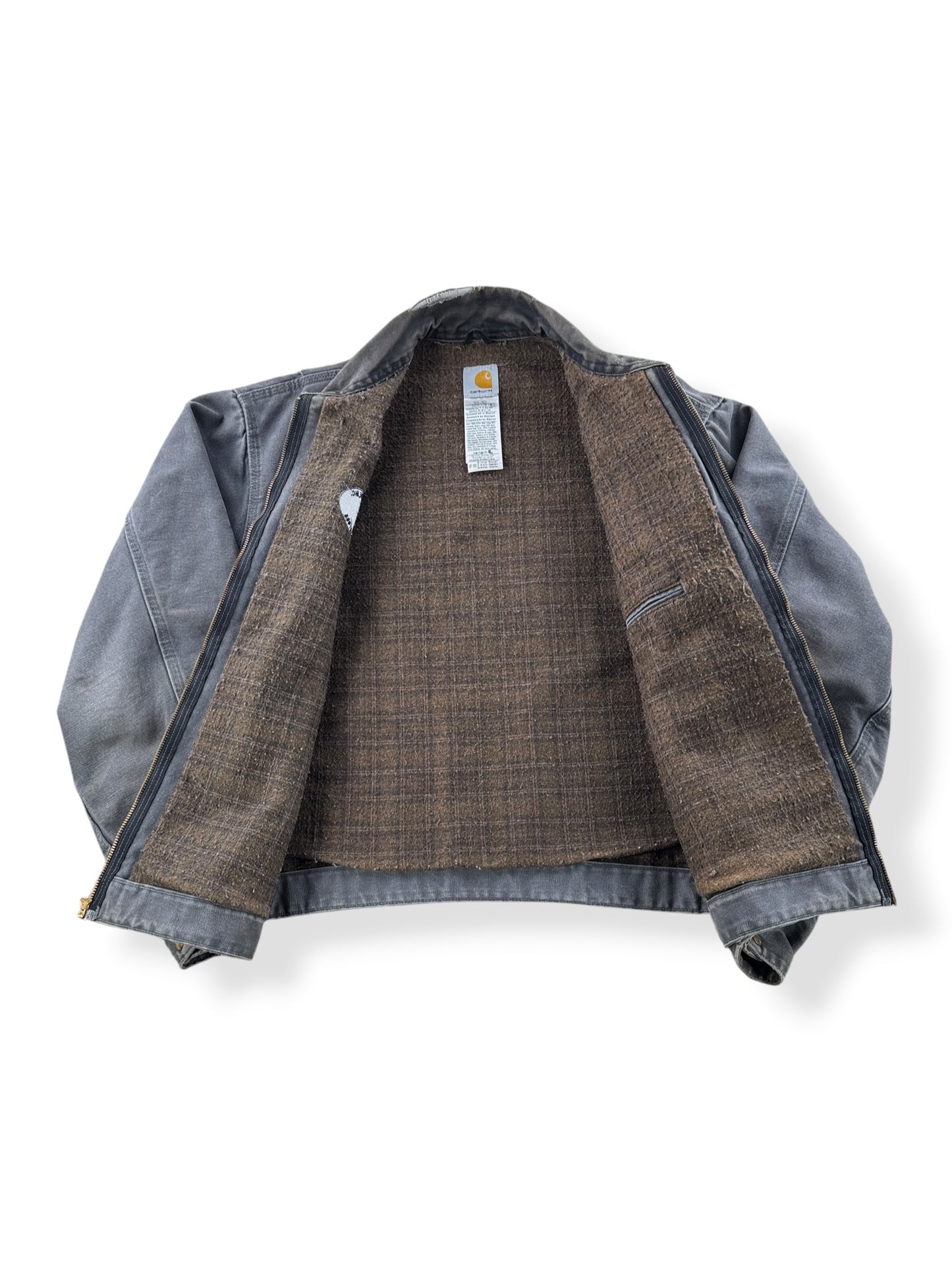Inside of Carhartt Gravel Detroit Jacket SZ XL