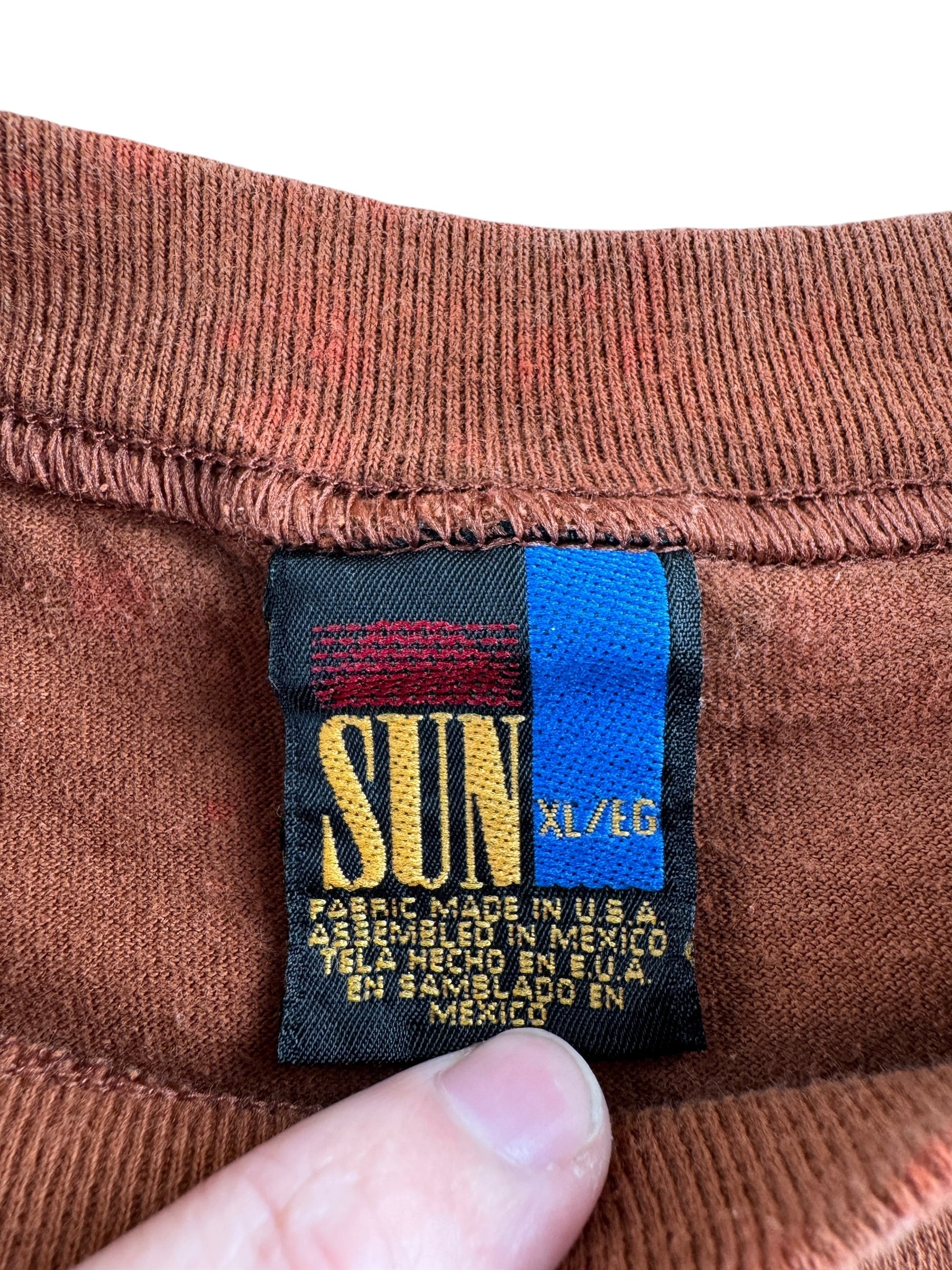 Tag on Vintage Brown Wolf Tee 