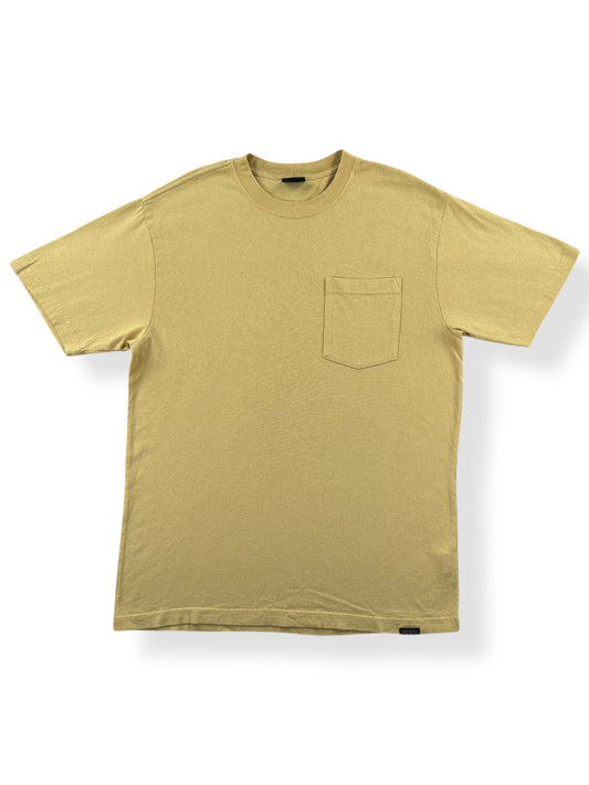 Front of Filson Frontier Dun Yellow Pocket Tee SZ M