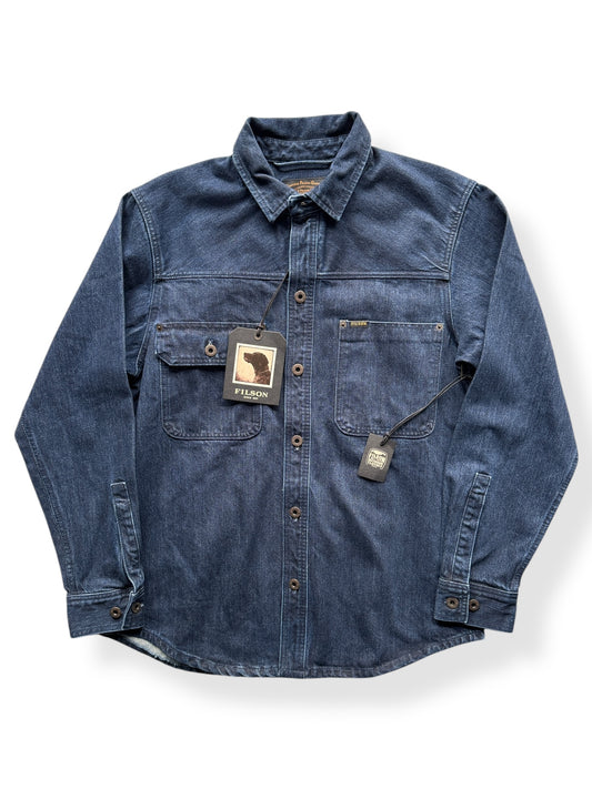 Front of NOS Filson Denim Work Shirt SZ M