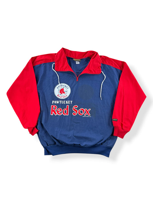 Front of Vintage NOS Pawtucket Red Sox Windbreaker SZ L
