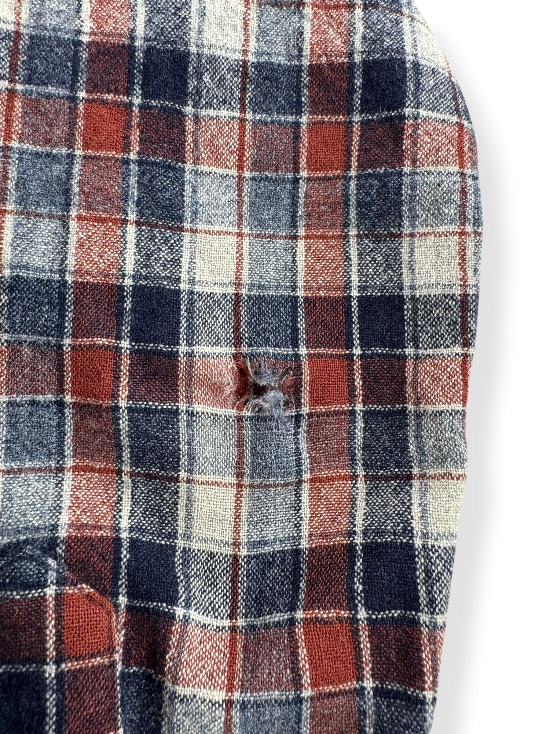 Hole on Vintage Pendleton Country Traditionals Flannel SZ S- AS IS