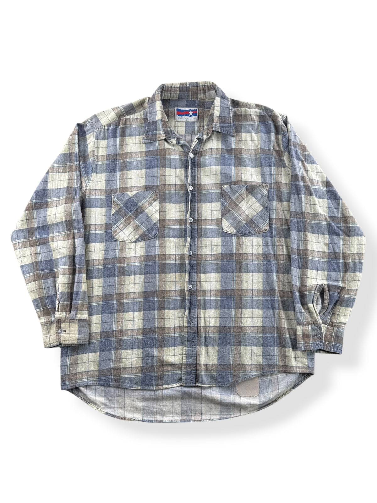 Front of Vintage American Edition Printed Cotton Flannel SZ L