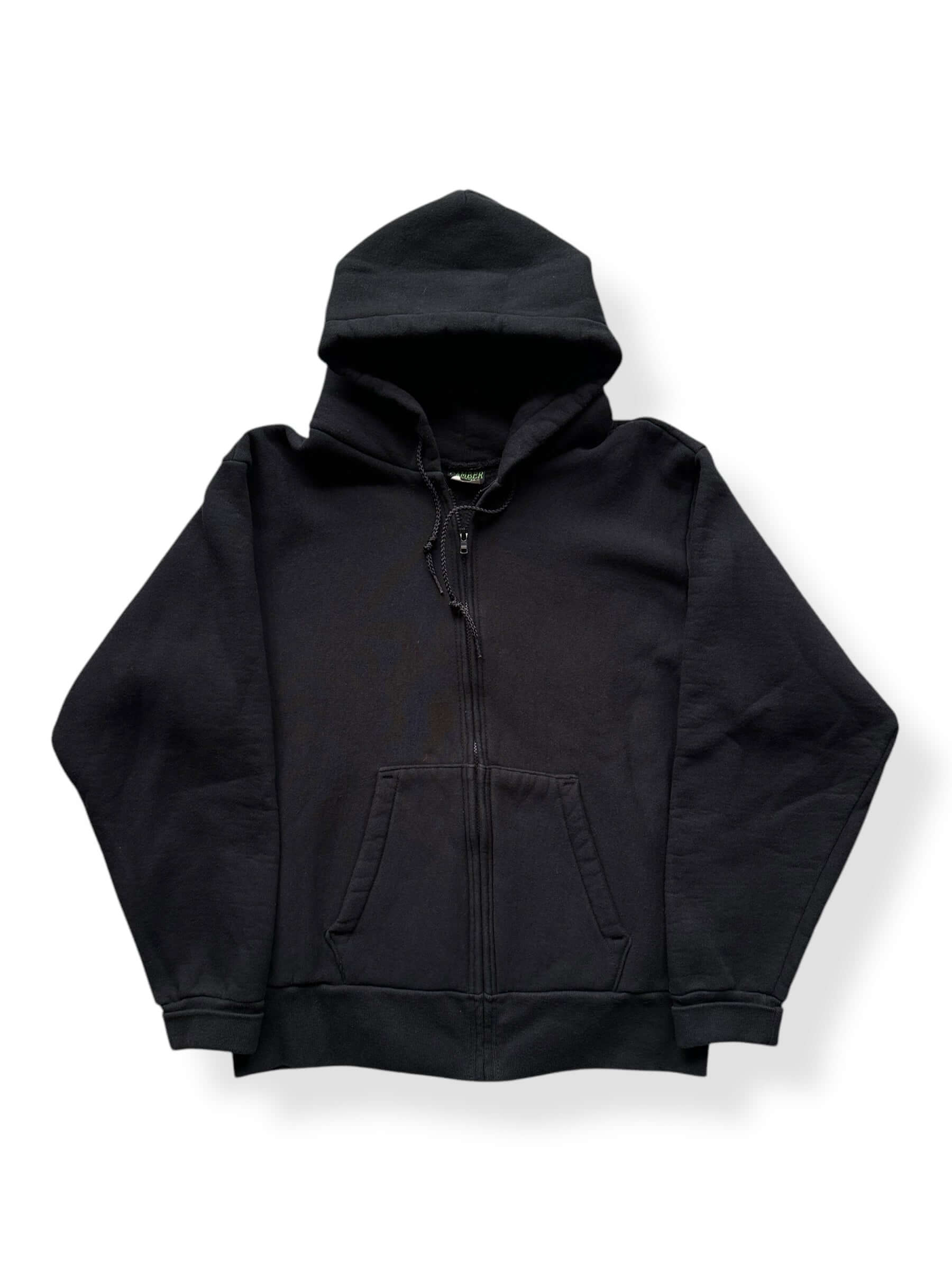 Front of Camber Black Zip-Up Hoodie SZ L